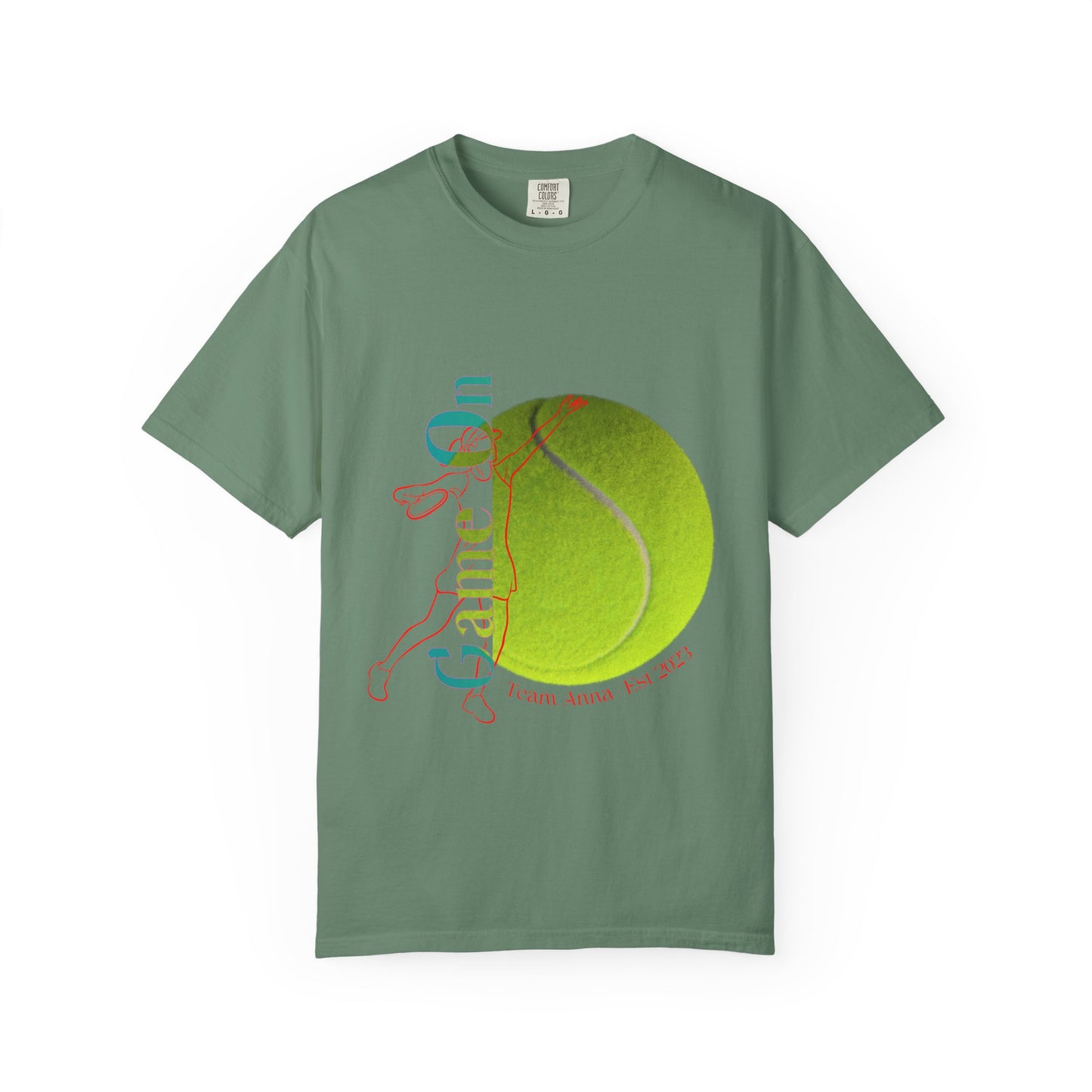 PERSONALIZE Women Tennis Court Vibes high-quality garment-dyed T-shirt