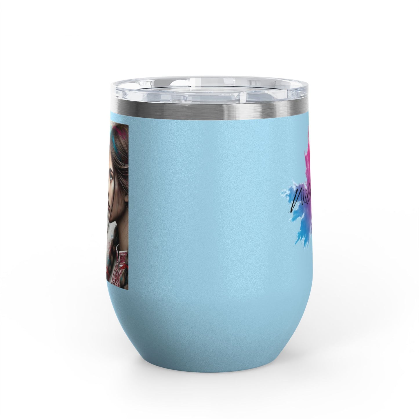 Ukrainian Wild Spirit Girl Travel Mug Size 12oz