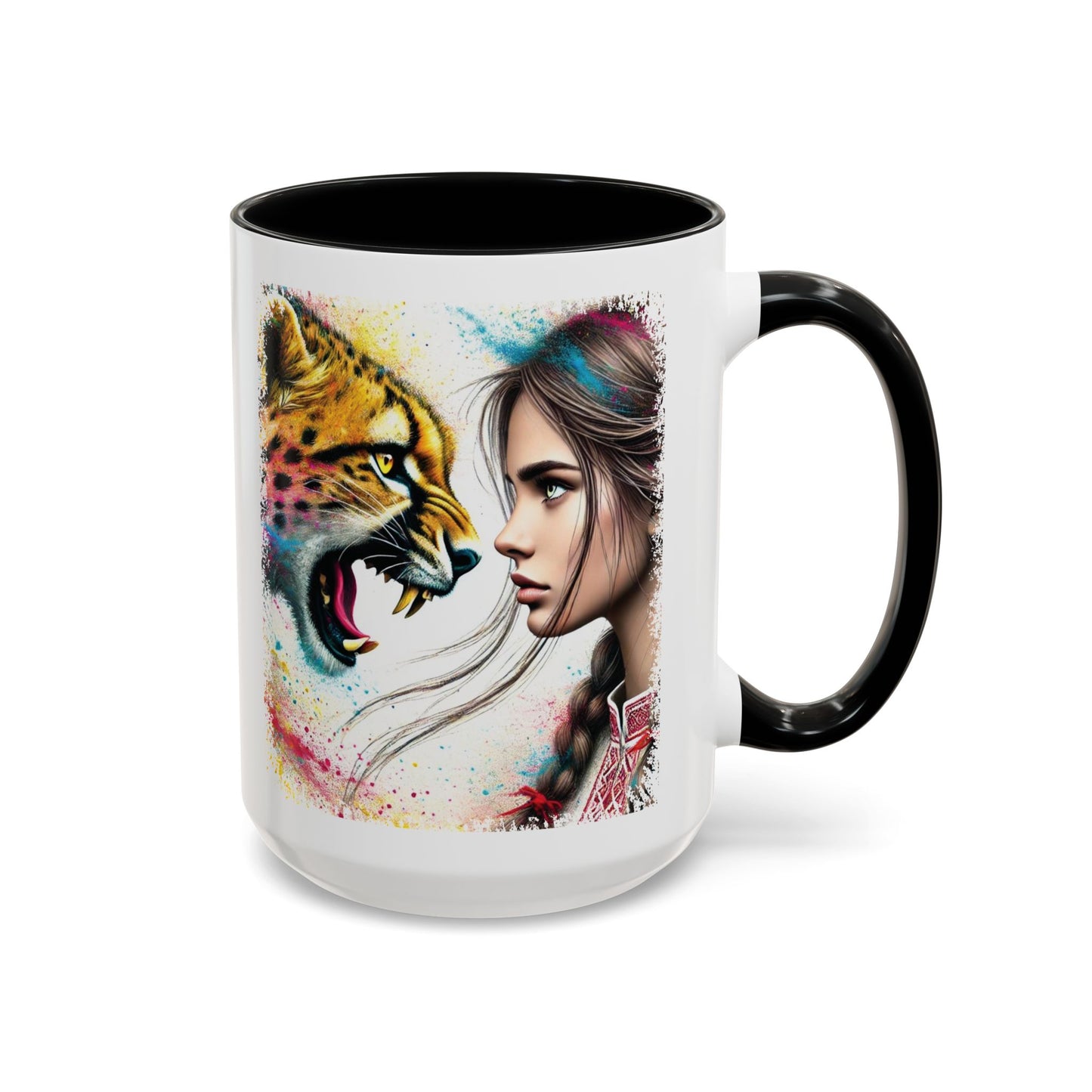 Ukrainian Wild Spirit Girl Mug Size 11oz, 15oz
