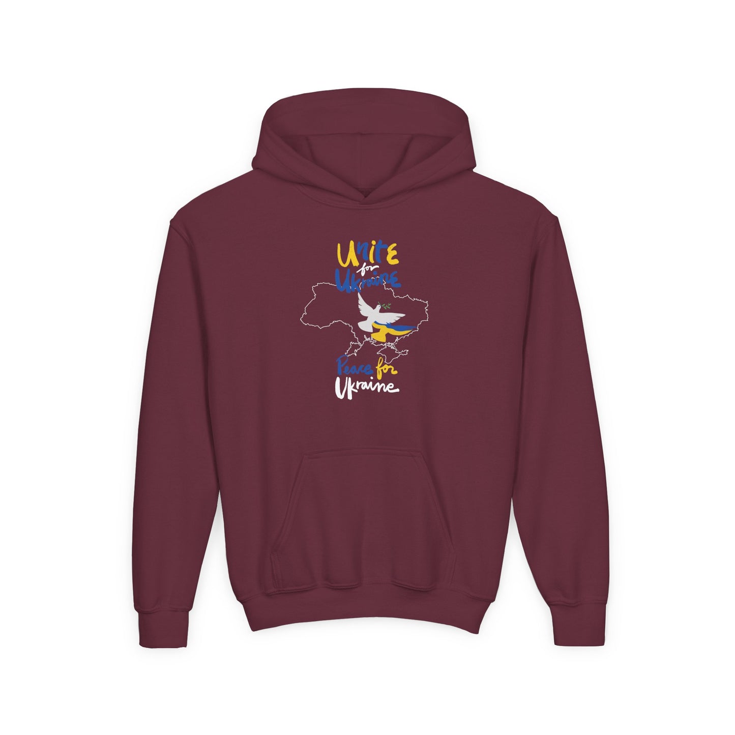 Kids Peace for Ukraine Heavy Blend Cozy Hoodie