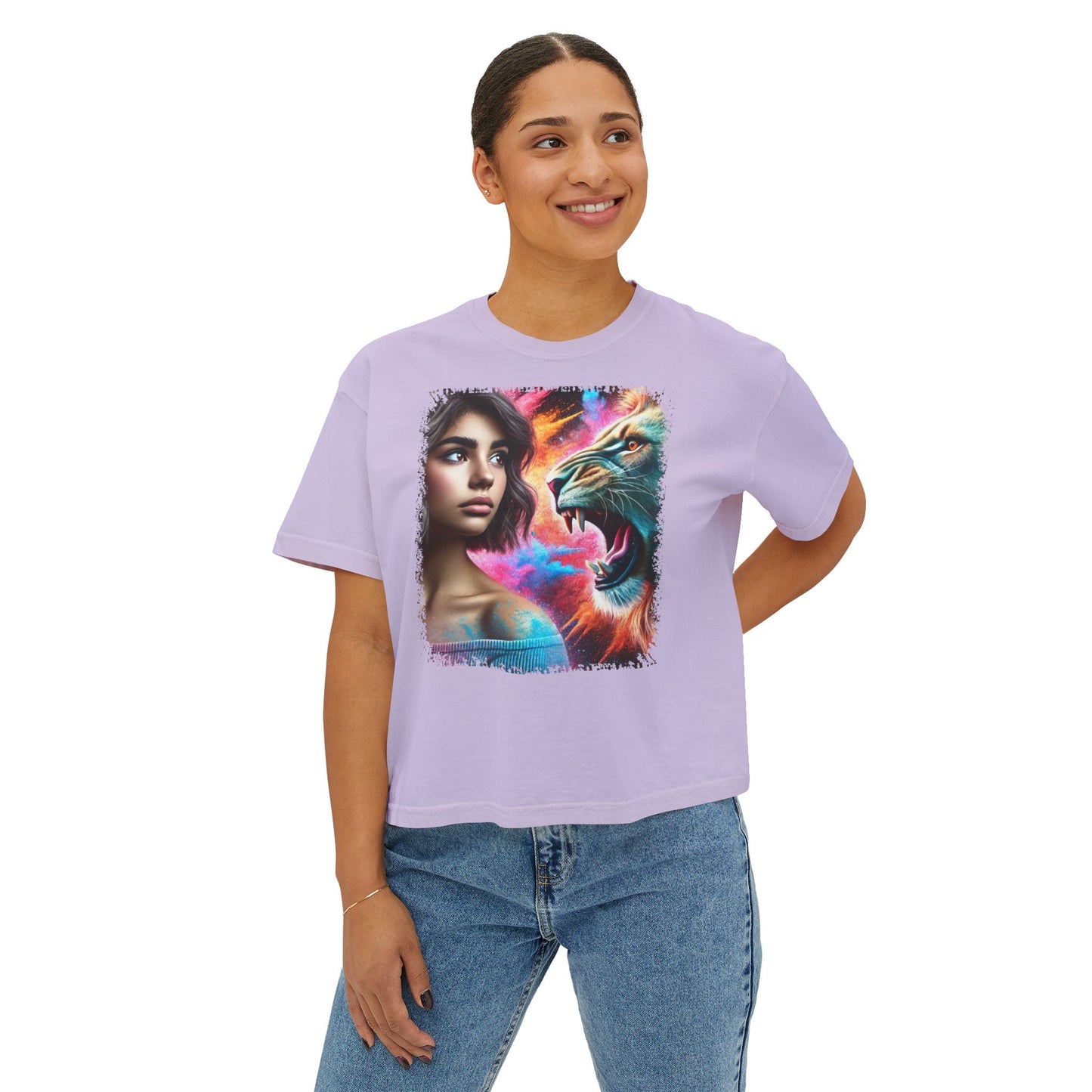 PERSONALIZE Daughter of the Wild - Oversized Boxy Fit Graphic T-shirt