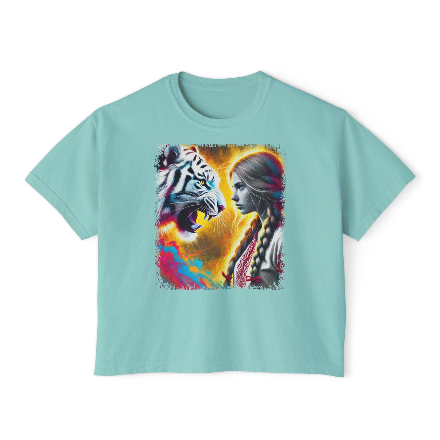 PERSONALIZE Tame Is Not Her Nature - Oversized Boxy Fit Graphic T-shirt