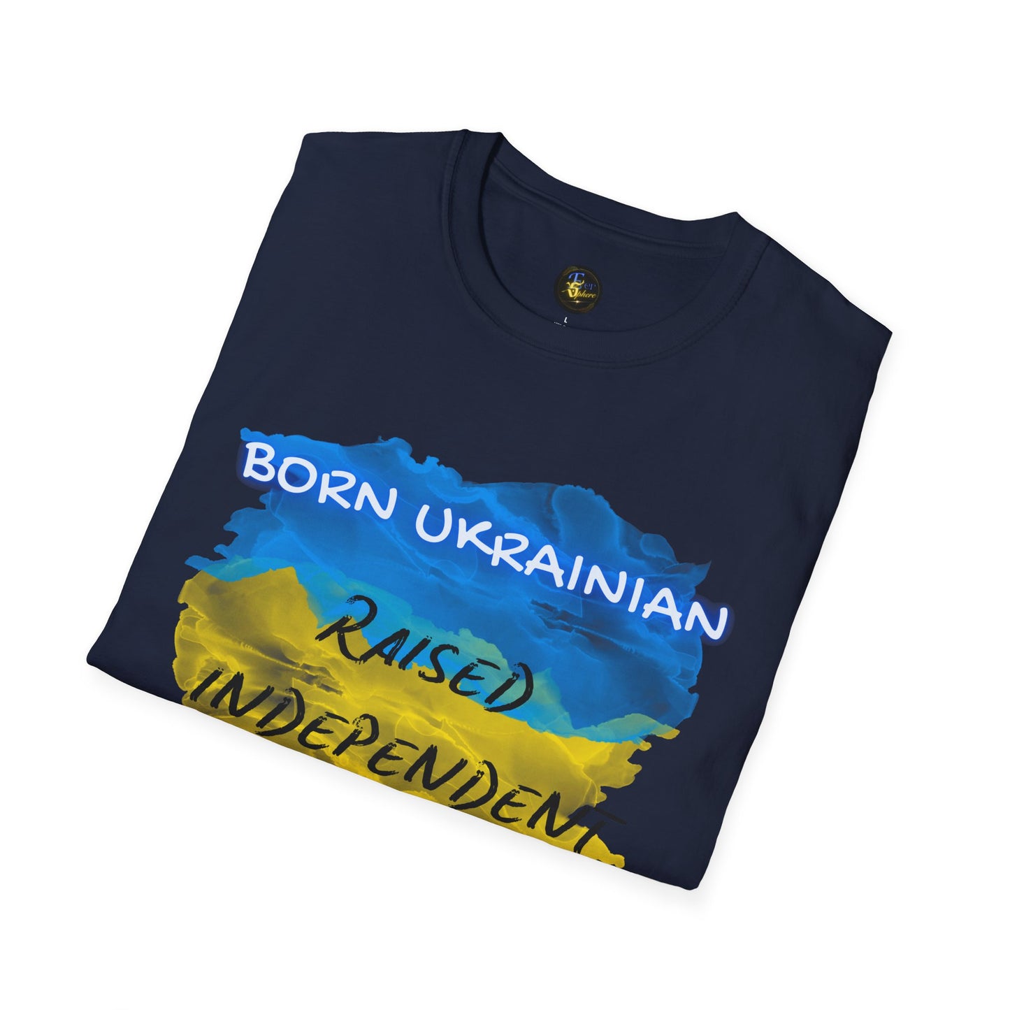 PERSONALIZE Born Ukrainian Unisex Cotton T-Shirt - Independent Spirit Tee