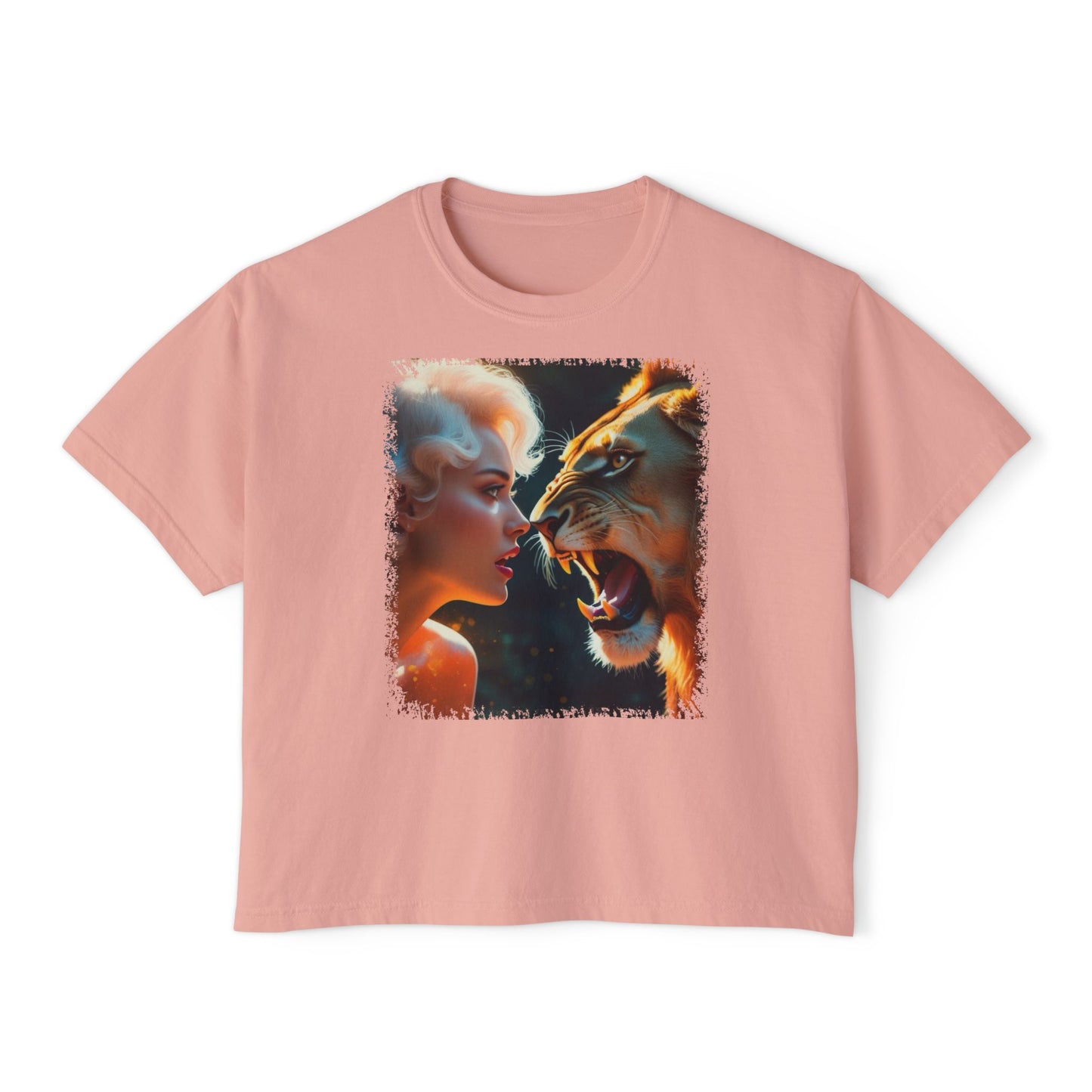 PERSONALIZE Trial by Stare Oversized Boxy Fit Graphic T-shirt