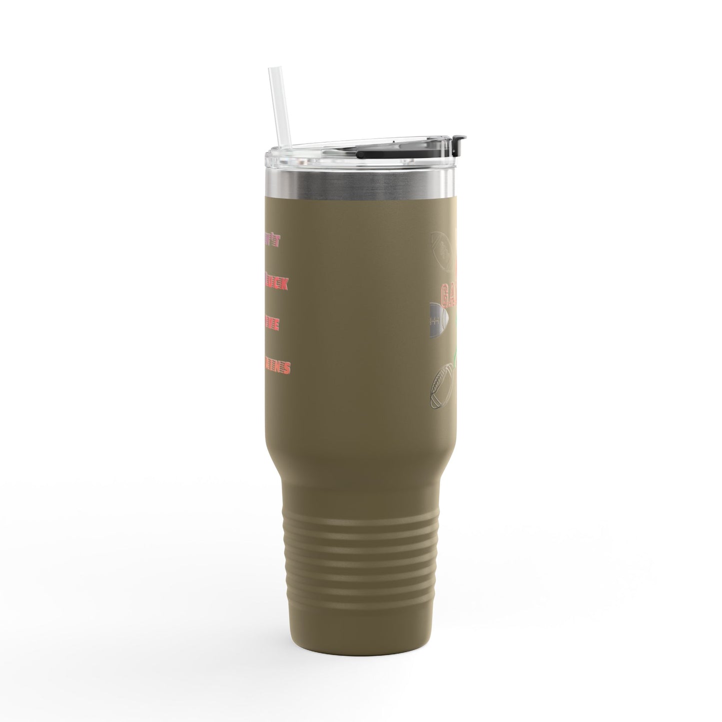 Game On Football Season Sporty Insulated Travel Mug, 40oz