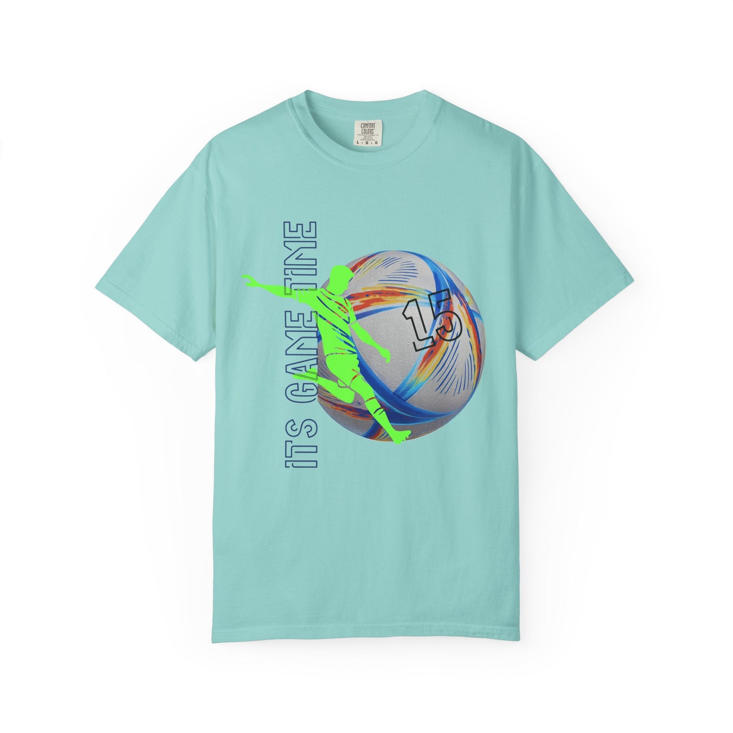 Personalize Unisex Soccer Blaze Control Garment-Dyed T-shirt