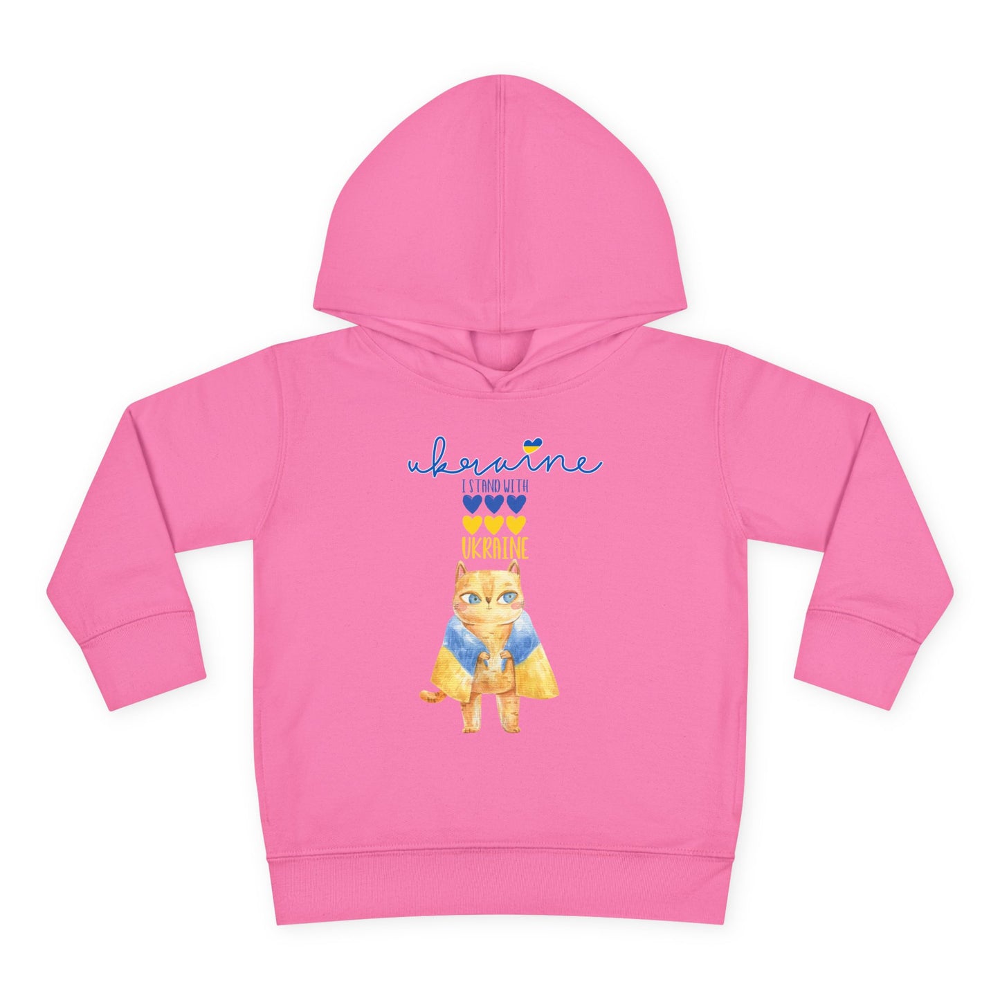 Toddler Pride in Blue & Yellow Fleece Hoodie