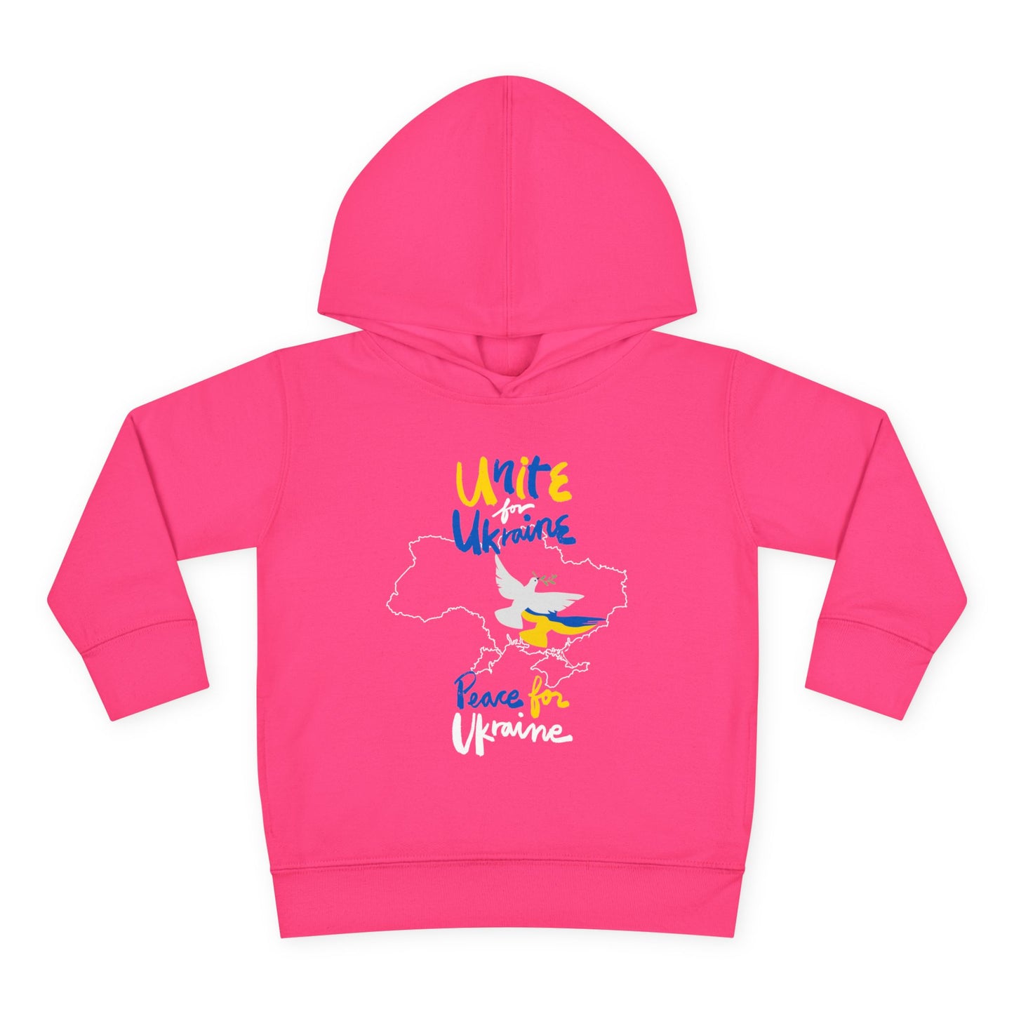 Toddler Peace for Ukraine Design Fleece Hoodie