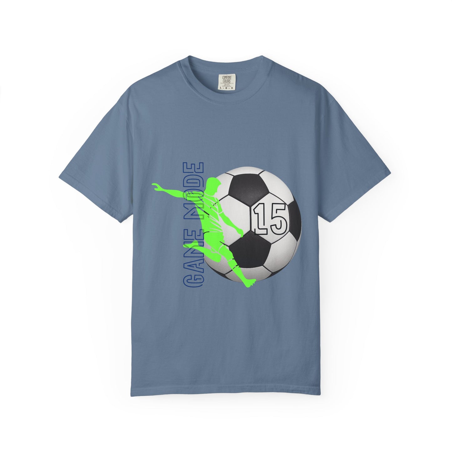 Personalize Unisex Soccer Vintage Touch Garment-Dyed T-shirt
