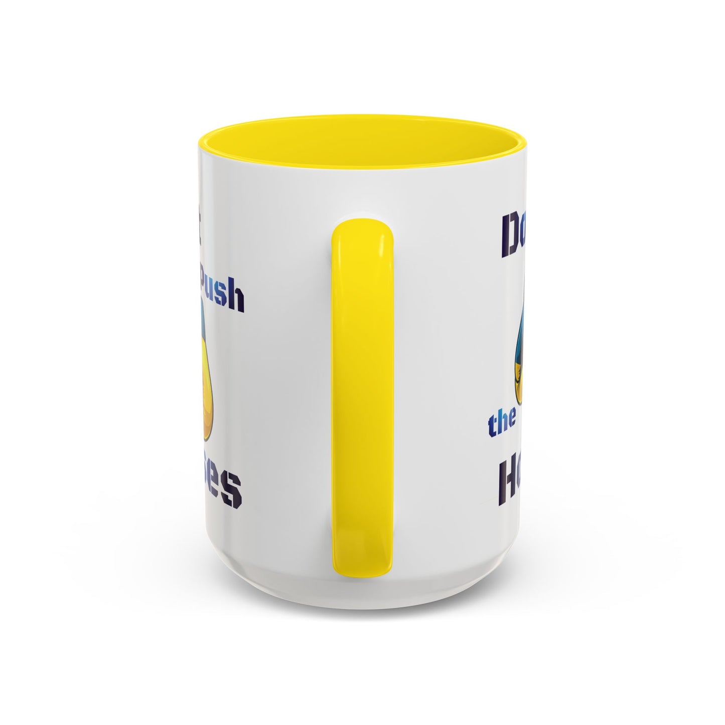 Don’t Push the Horses Mug with Color Inside, 11oz & 15oz