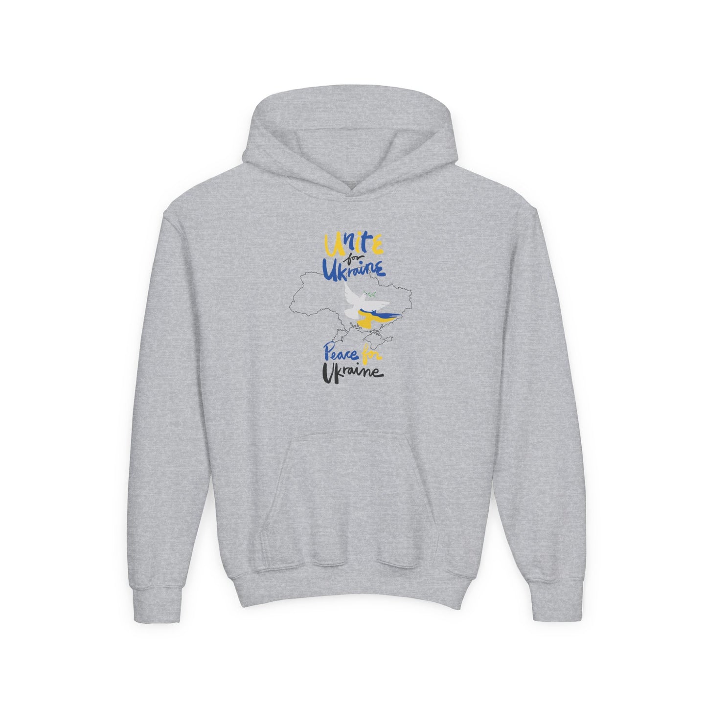 Kids Peace for Ukraine Heavy Blend Cozy Hoodie