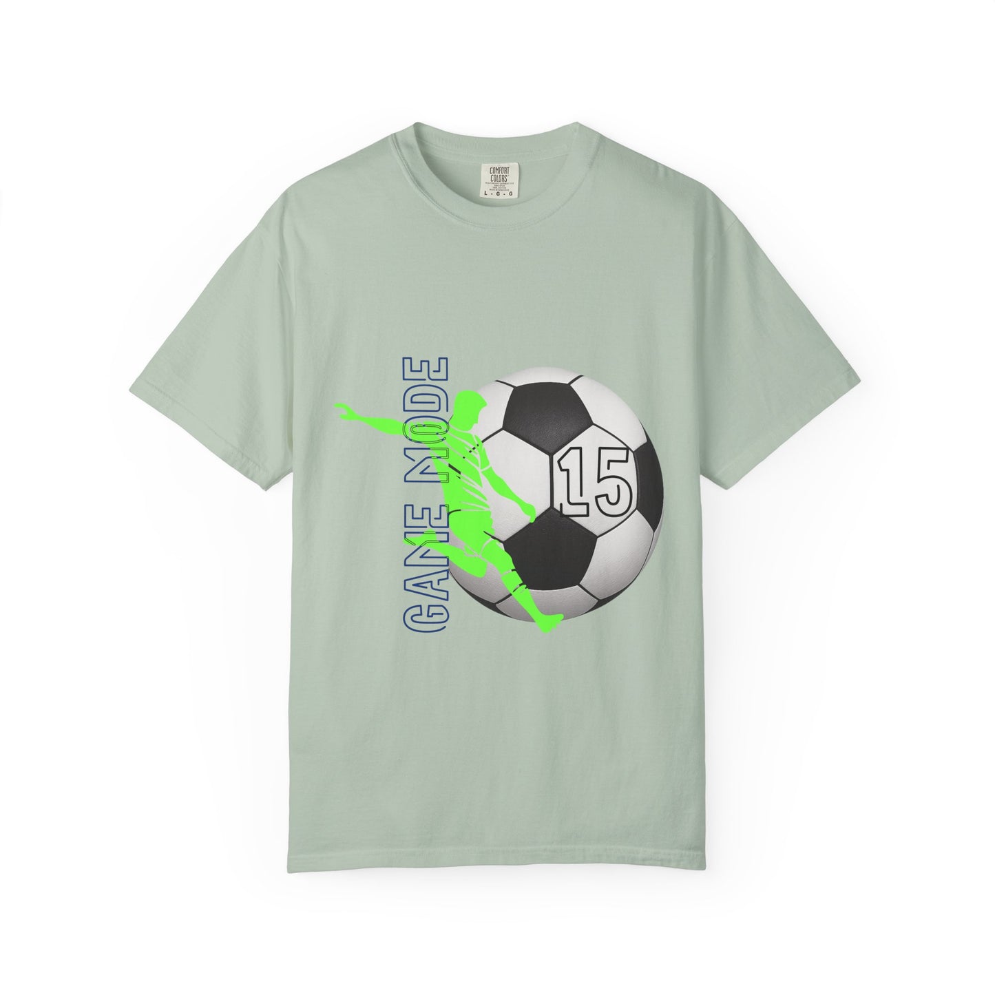 Personalize Unisex Soccer Vintage Touch Garment-Dyed T-shirt