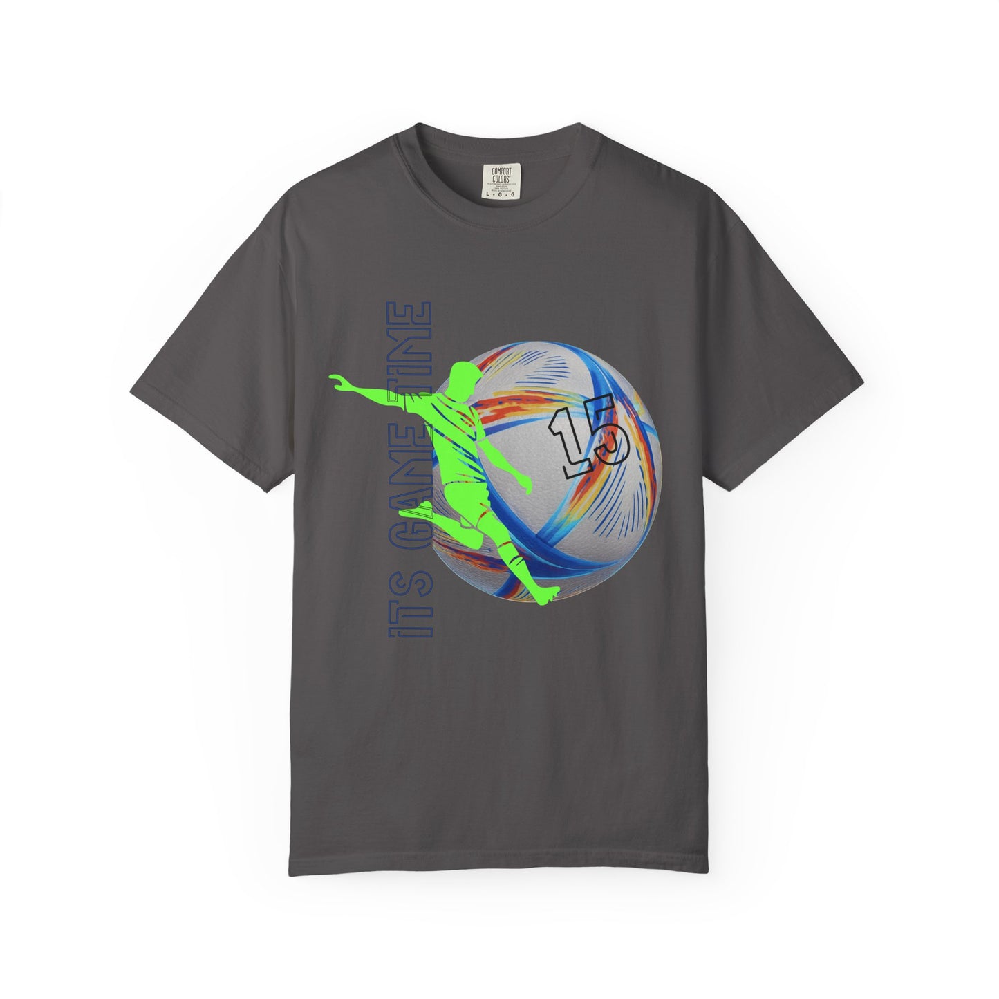 Personalize Unisex Soccer Blaze Control Garment-Dyed T-shirt