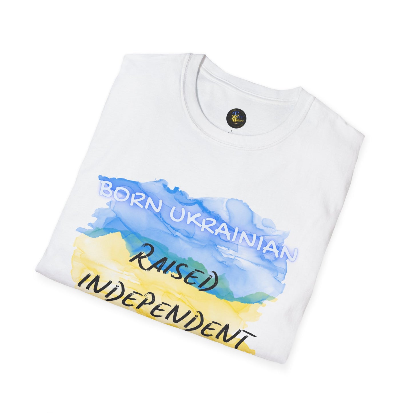 PERSONALIZE Born Ukrainian Unisex Cotton T-Shirt - Independent Spirit Tee