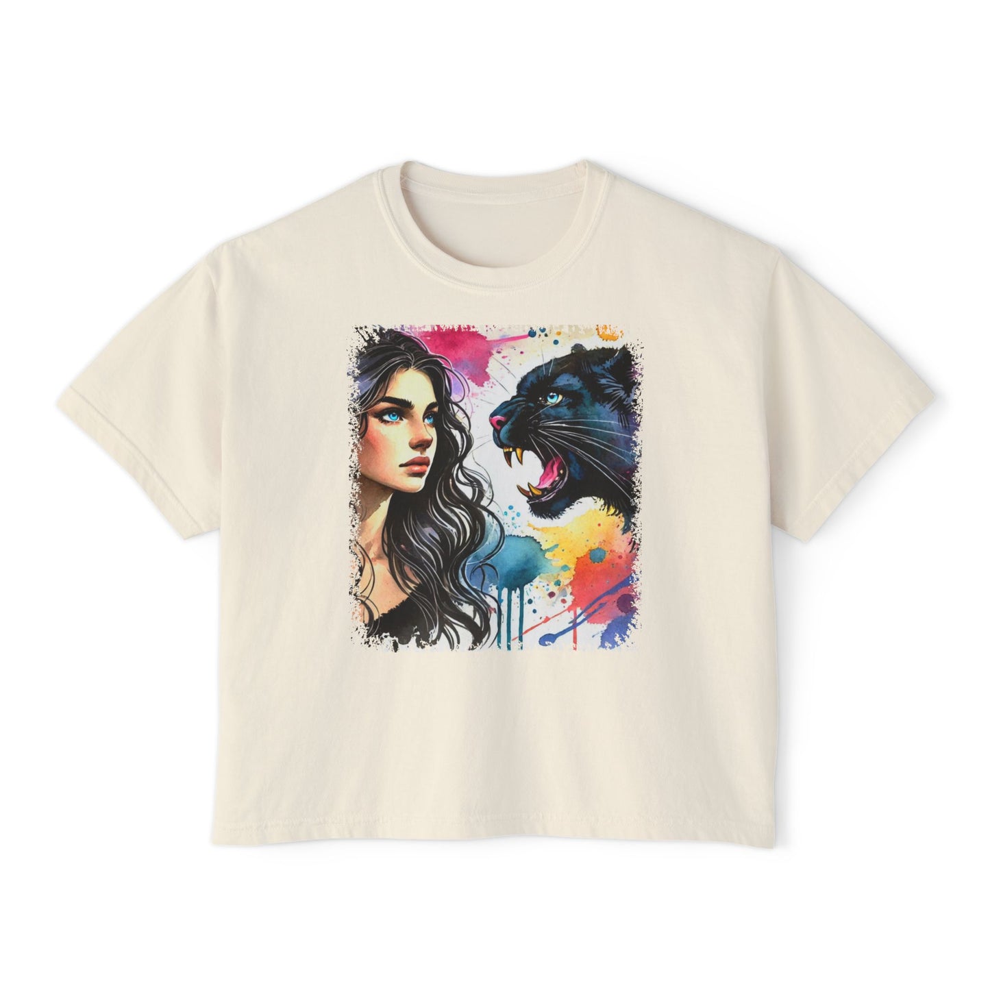 PERSONALIZE Still as the Huntress - Oversized Boxy Fit Graphic T-shirt