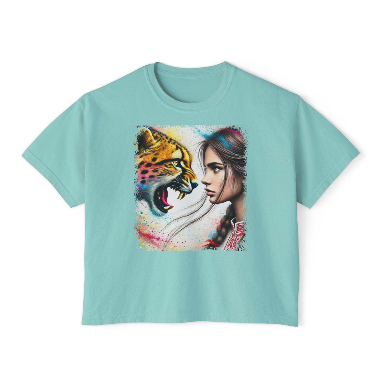PERSONALIZE Eye to Eye with Velocity - Oversized Boxy Fit Graphic T-shirt