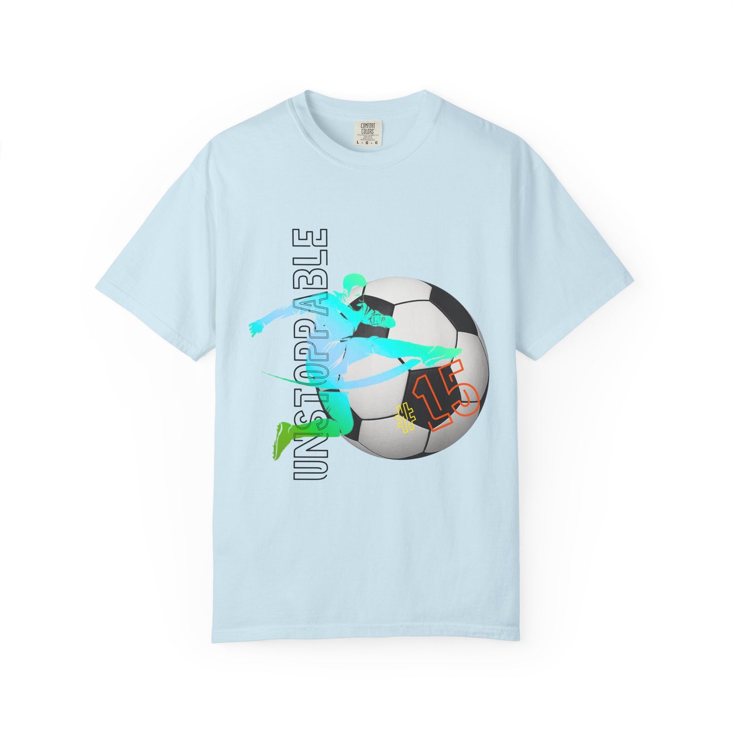 PERSONALIZE Unisex Soccer Classic Kick Garment-Dyed T-shirt