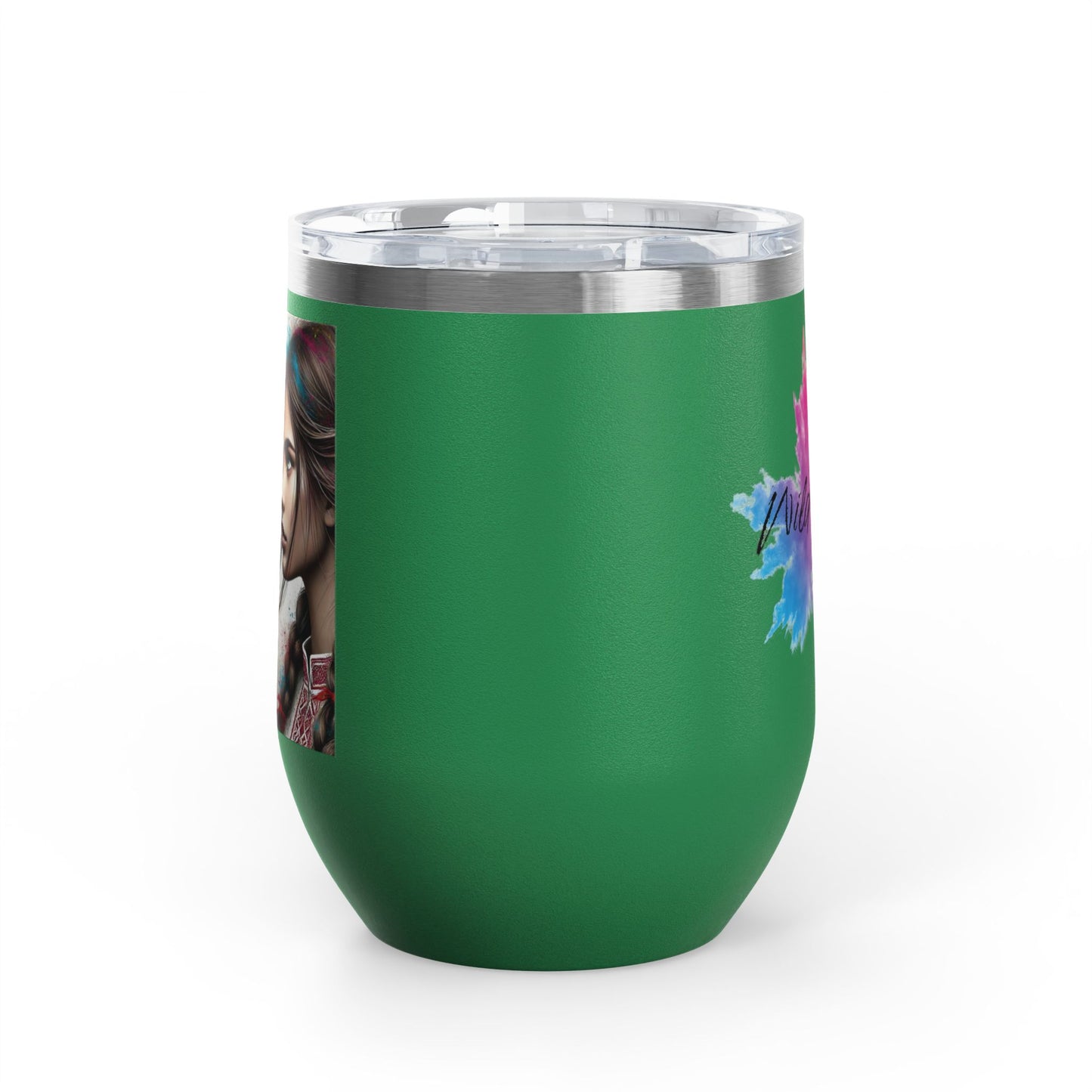 Ukrainian Wild Spirit Girl Travel Mug Size 12oz