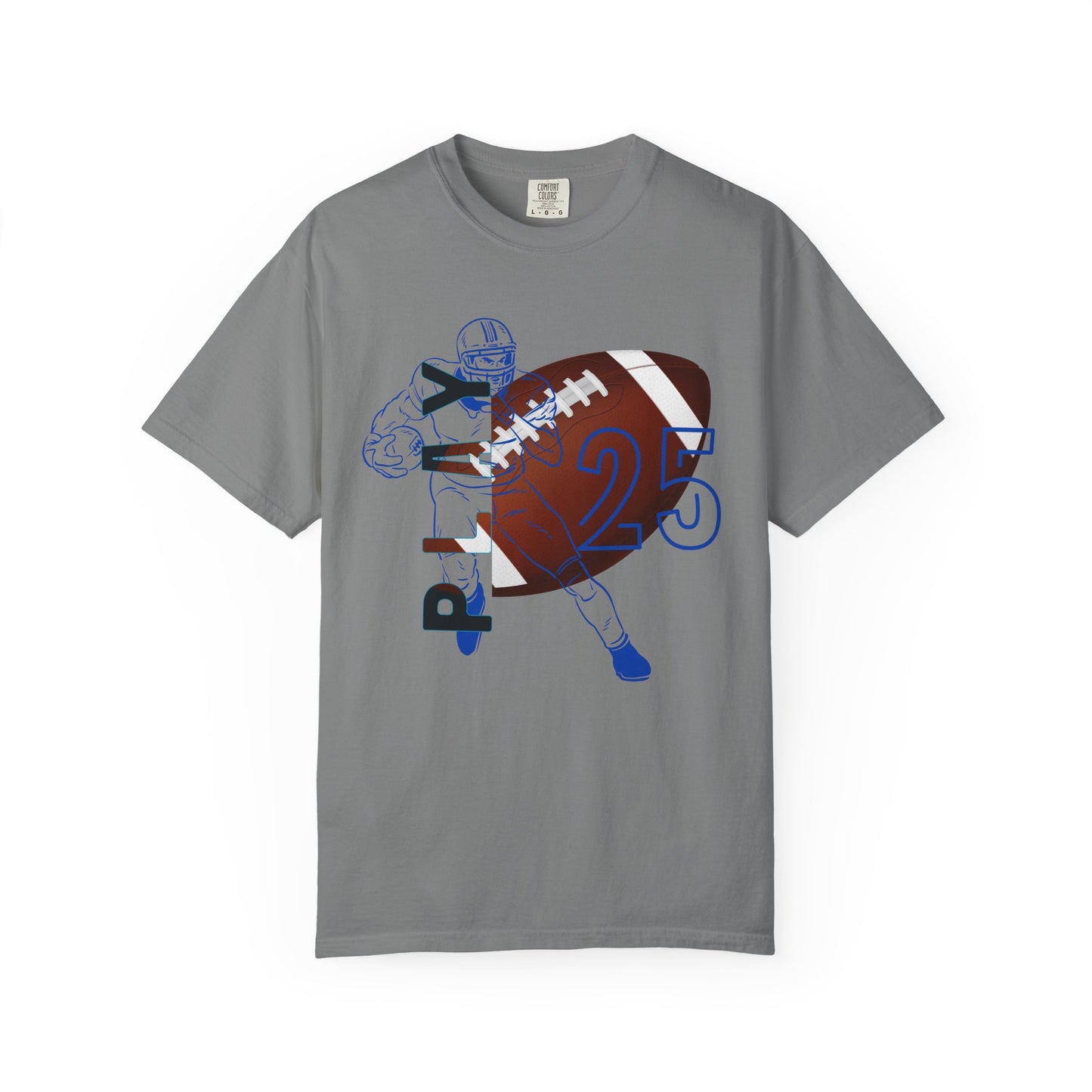 Personalize Unisex Football Garment-Dyed T-shirt