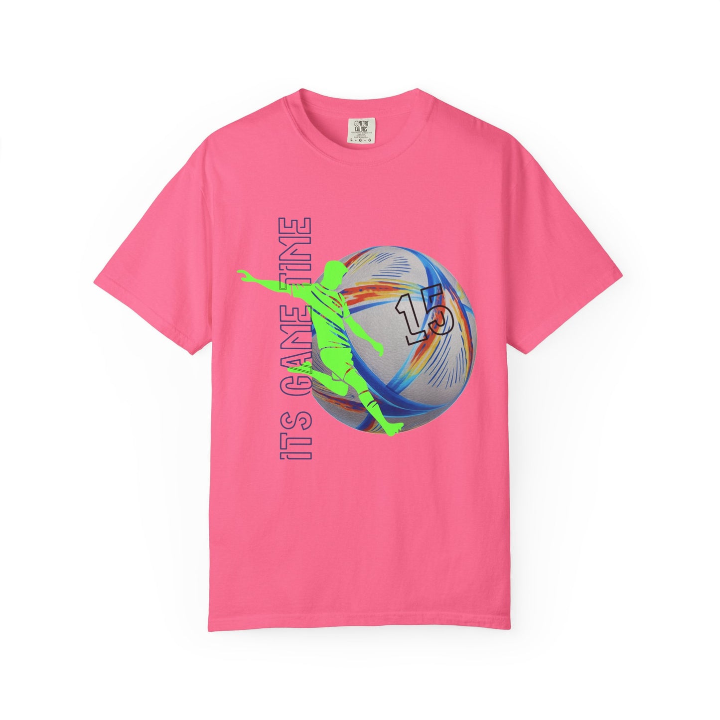 Personalize Unisex Soccer Blaze Control Garment-Dyed T-shirt