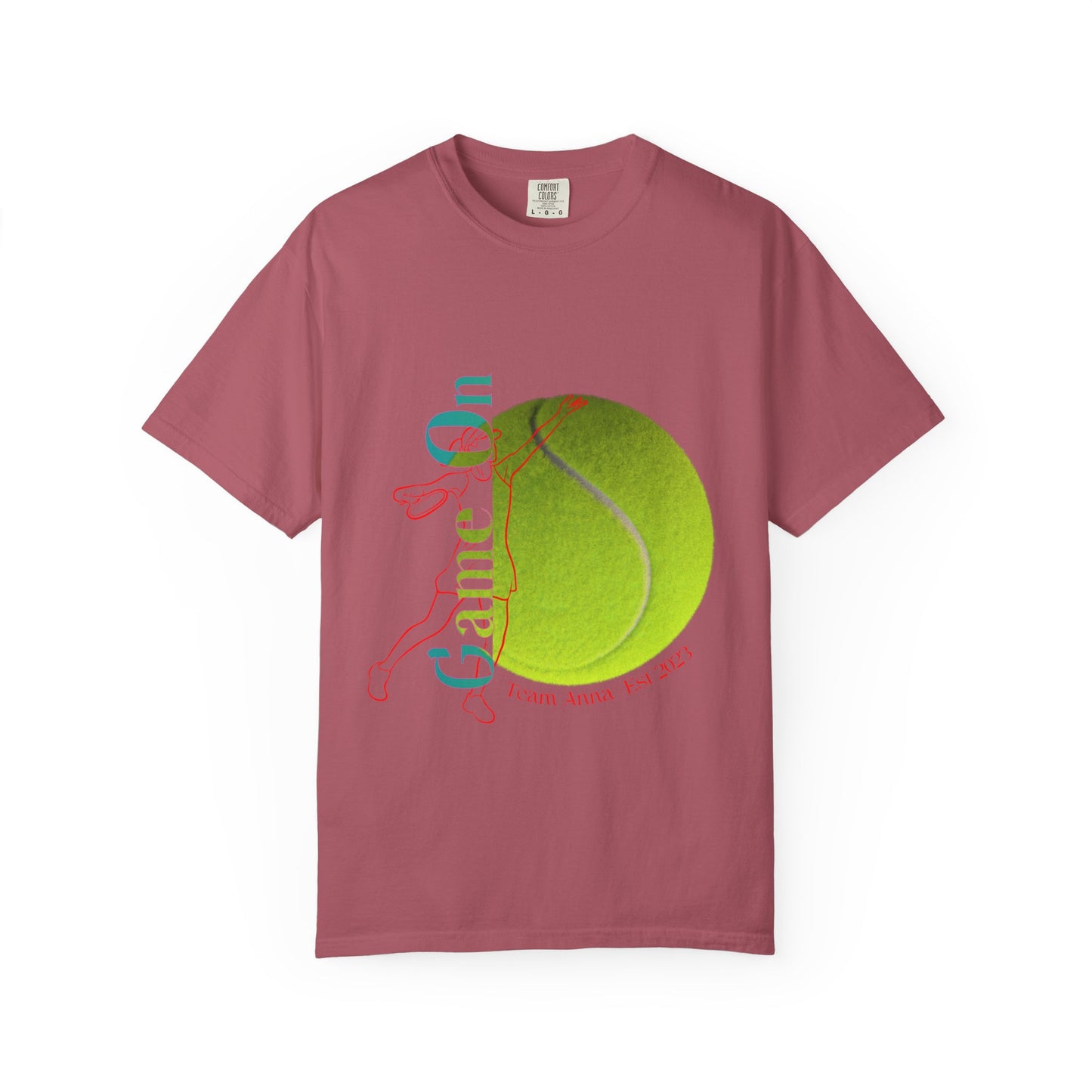 PERSONALIZE Women Tennis Court Vibes high-quality garment-dyed T-shirt