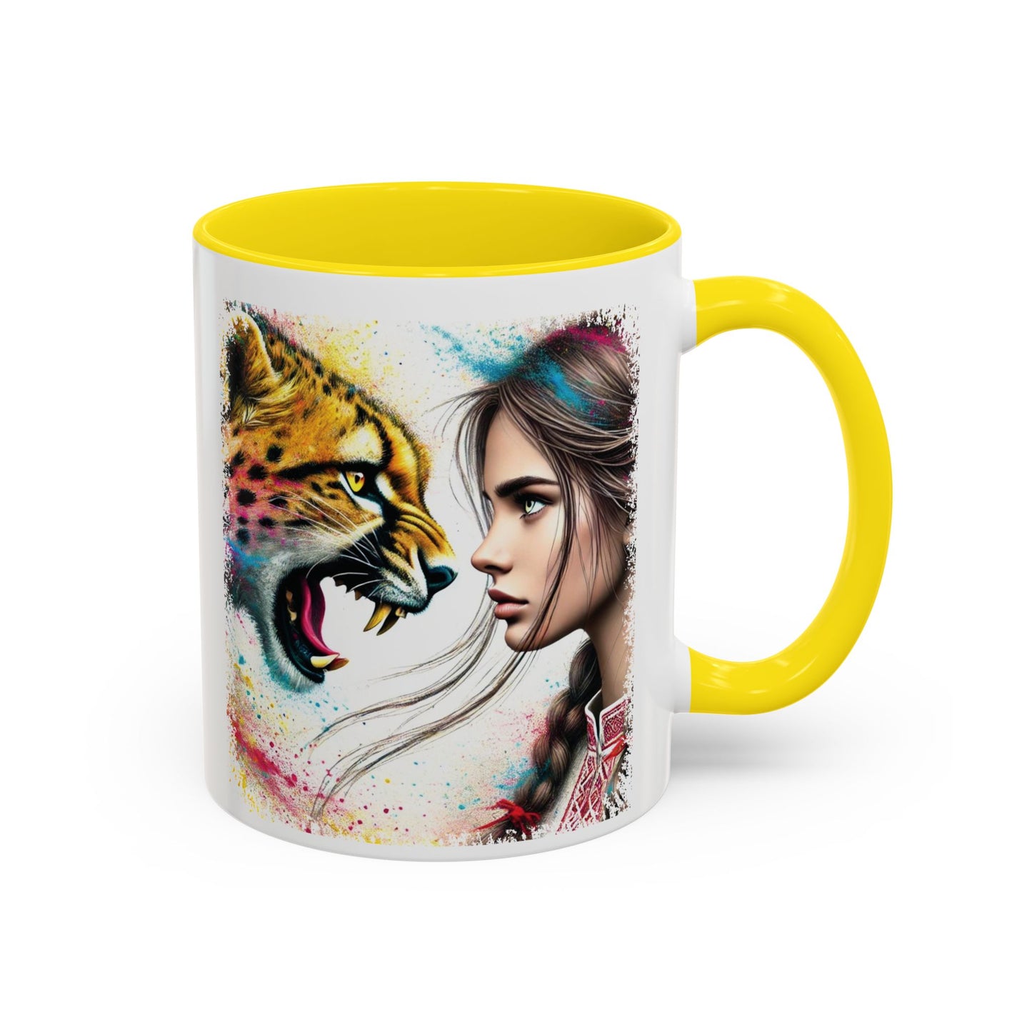 Ukrainian Wild Spirit Girl Mug Size 11oz, 15oz