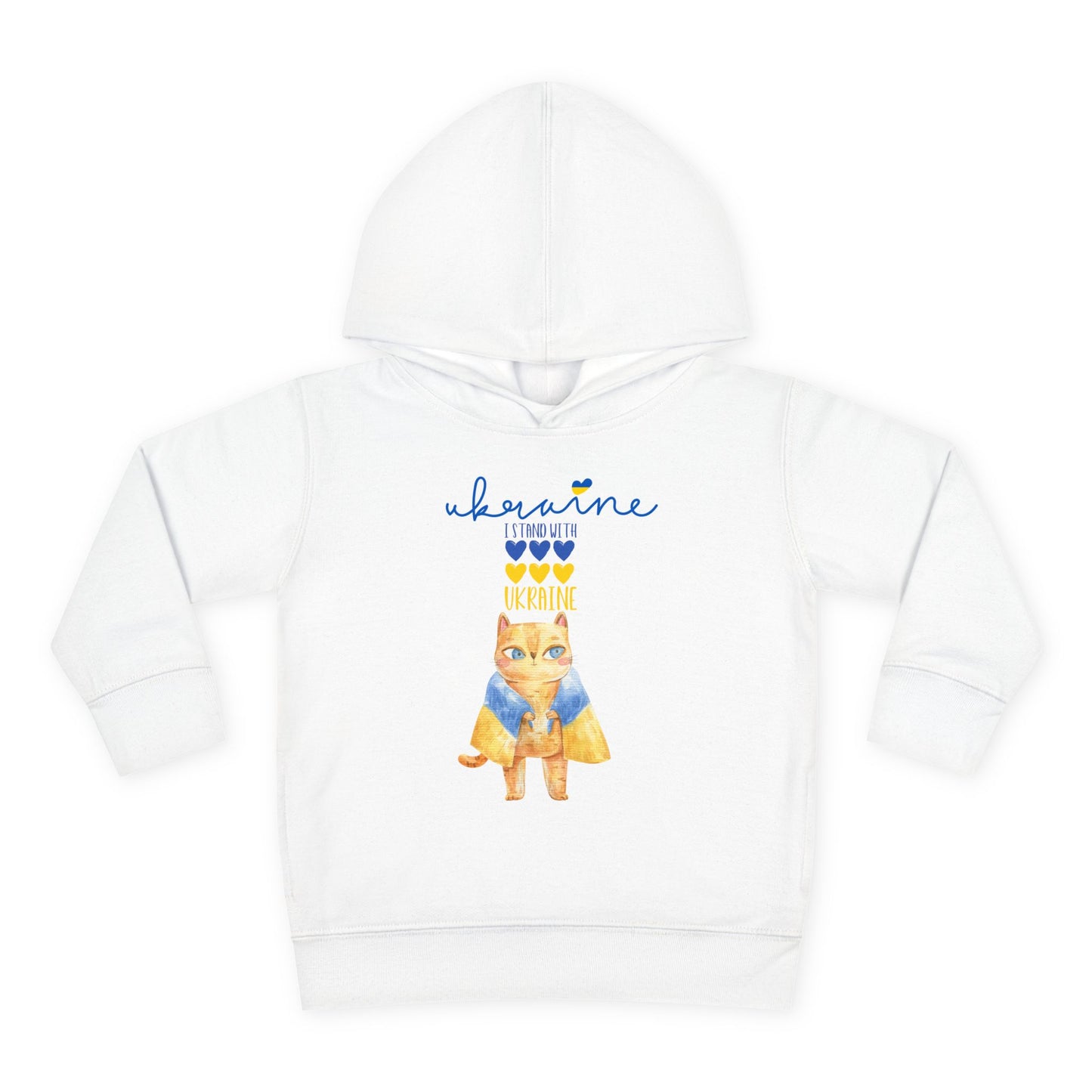 Toddler Pride in Blue & Yellow Fleece Hoodie