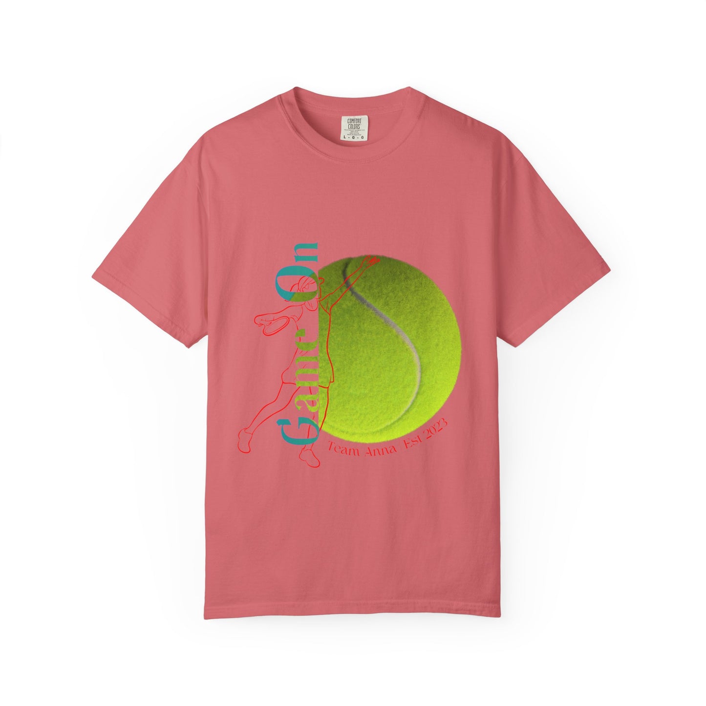 PERSONALIZE Women Tennis Court Vibes high-quality garment-dyed T-shirt