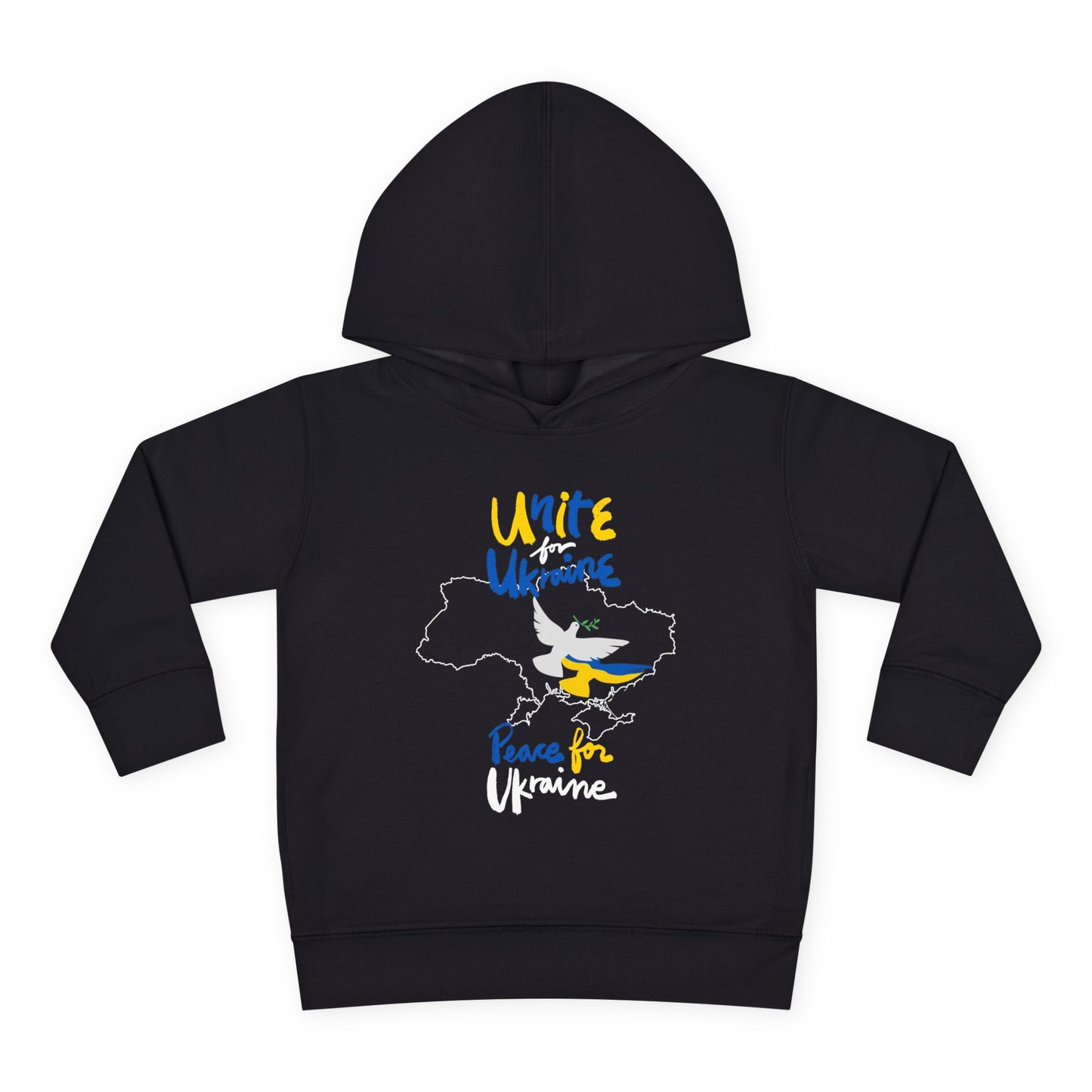 Toddler Peace for Ukraine Design Fleece Hoodie
