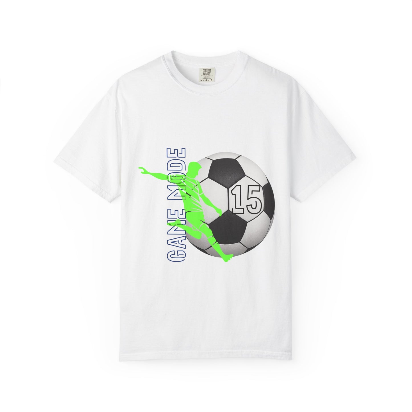 Personalize Unisex Soccer Vintage Touch Garment-Dyed T-shirt