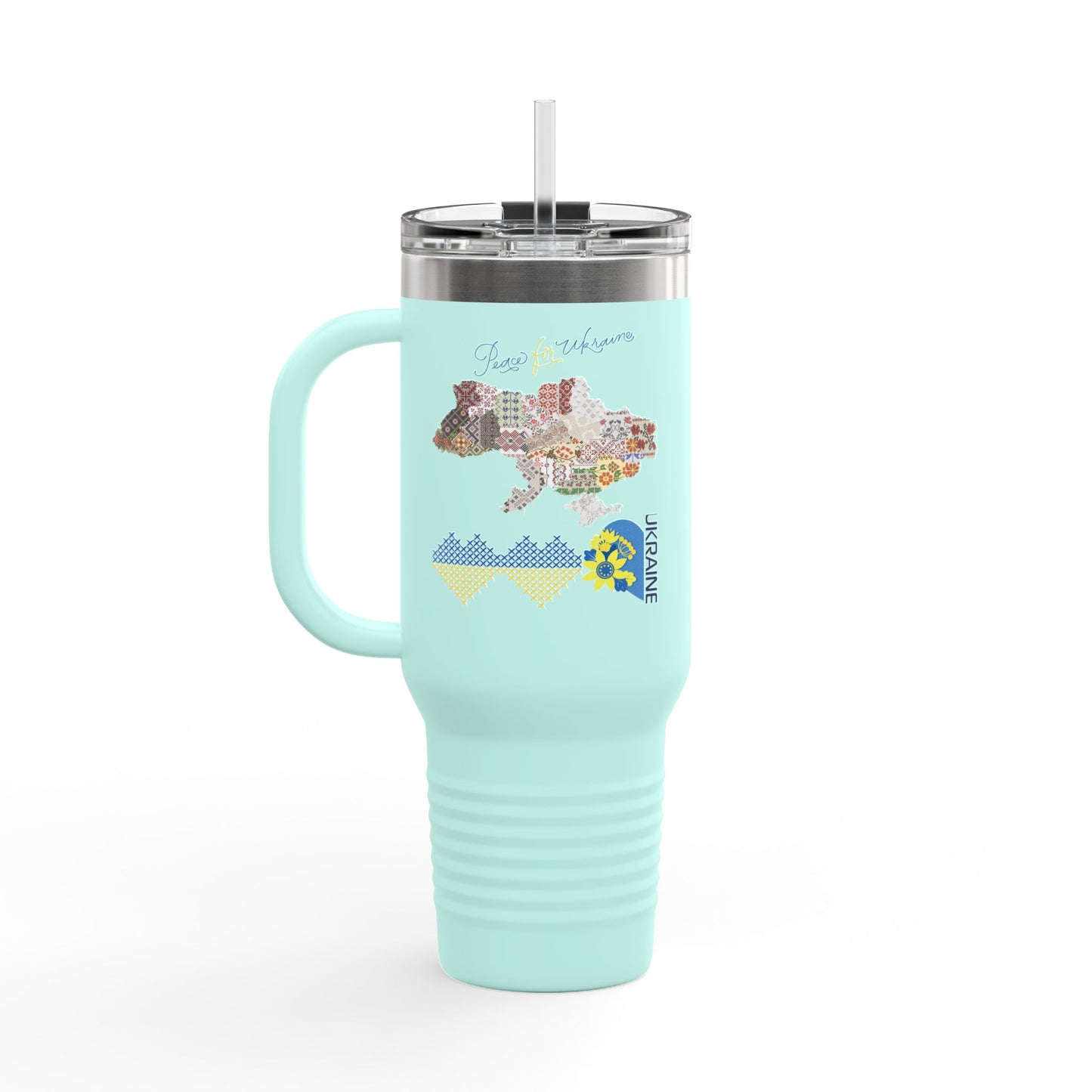Ukrainian Free Spirit Travel Mug, 40oz