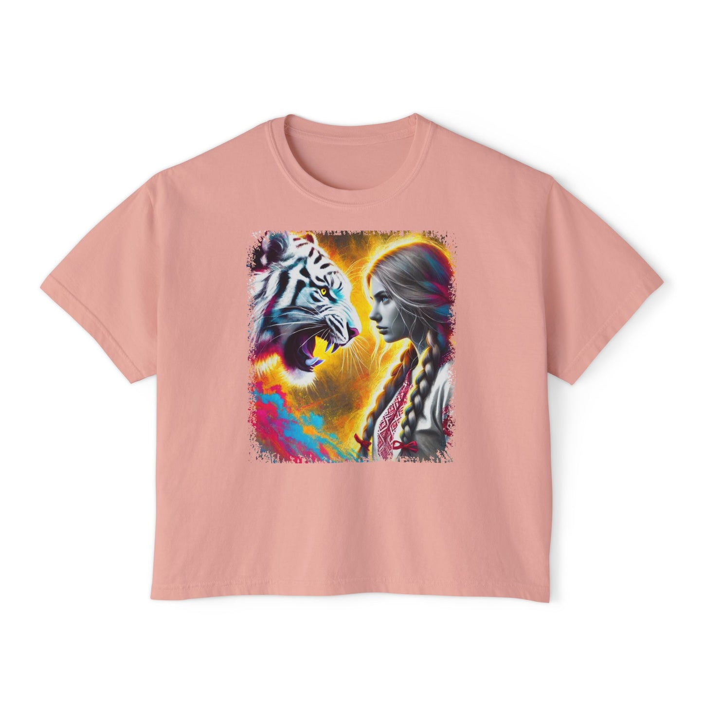 PERSONALIZE Tame Is Not Her Nature - Oversized Boxy Fit Graphic T-shirt