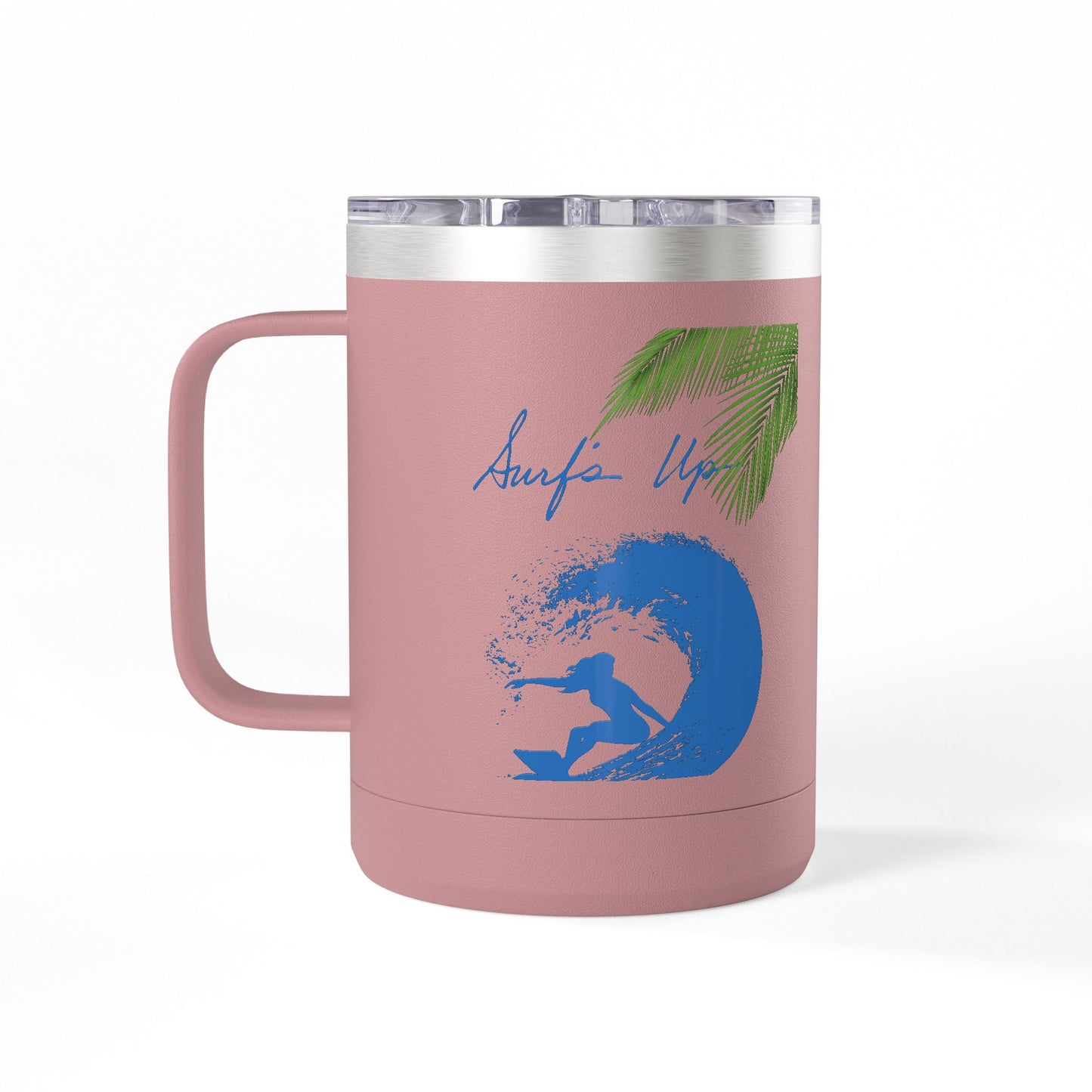 Surfing Girl Mug Tumbler, 15oz