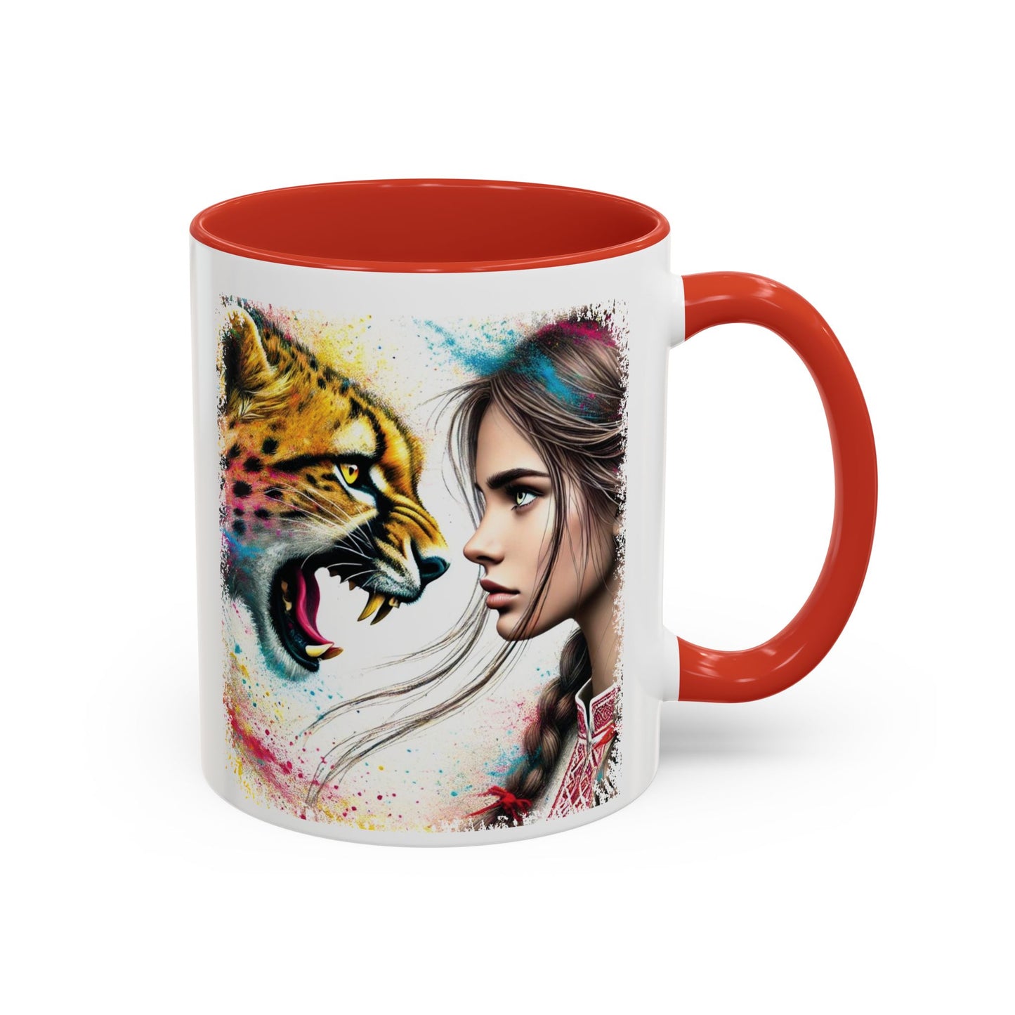Ukrainian Wild Spirit Girl Mug Size 11oz, 15oz