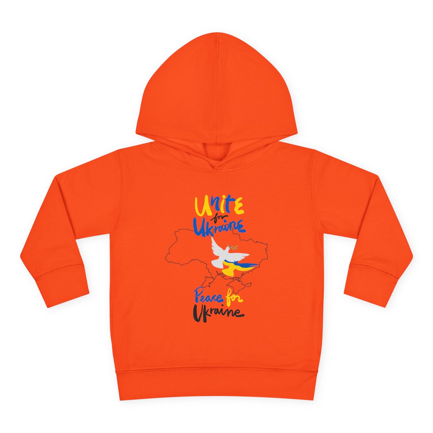 Toddler Peace for Ukraine Design Fleece Hoodie