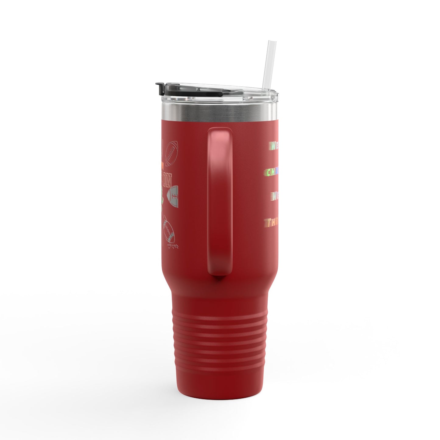 Game On Football Season Sporty Insulated Travel Mug, 40oz