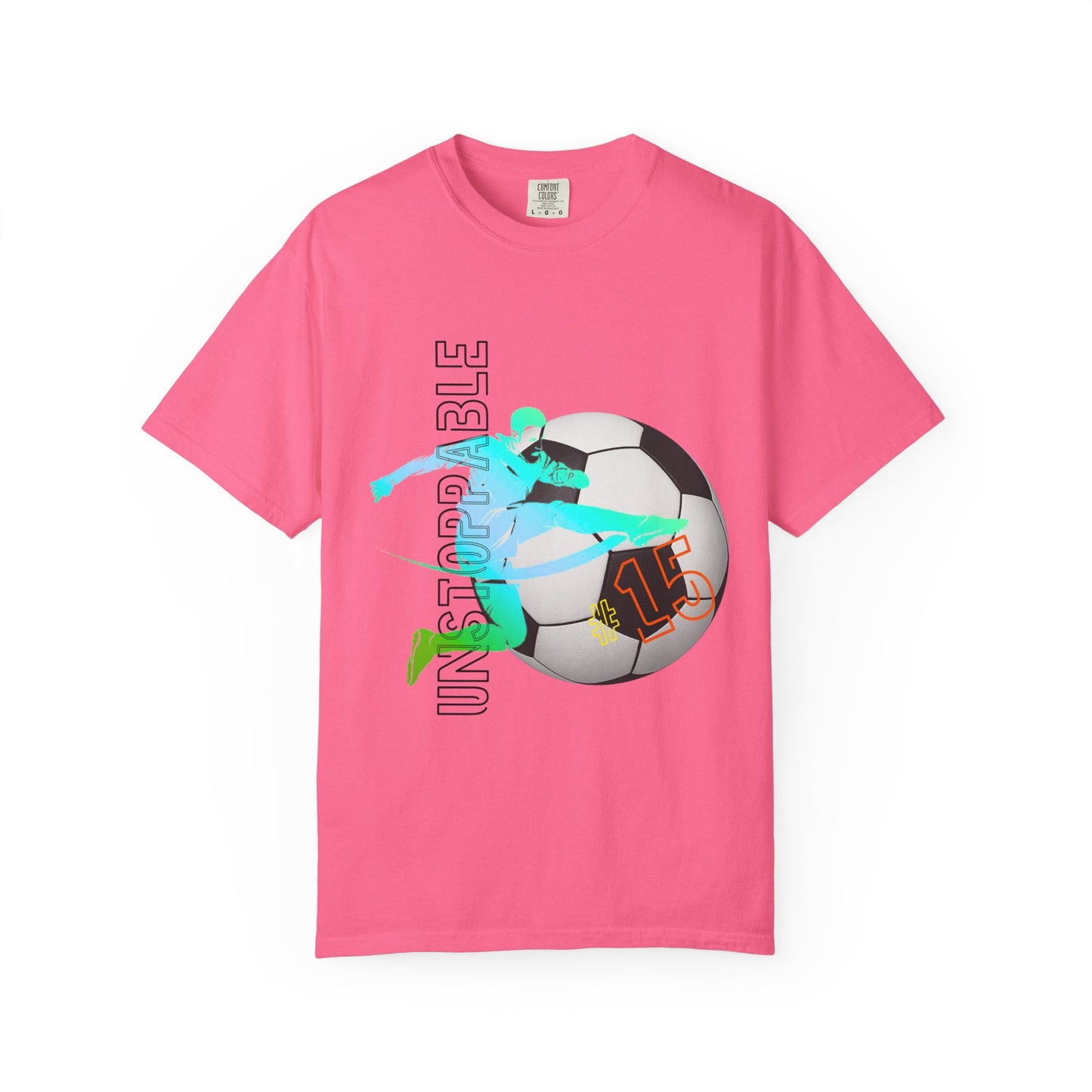PERSONALIZE Unisex Soccer Classic Kick Garment-Dyed T-shirt