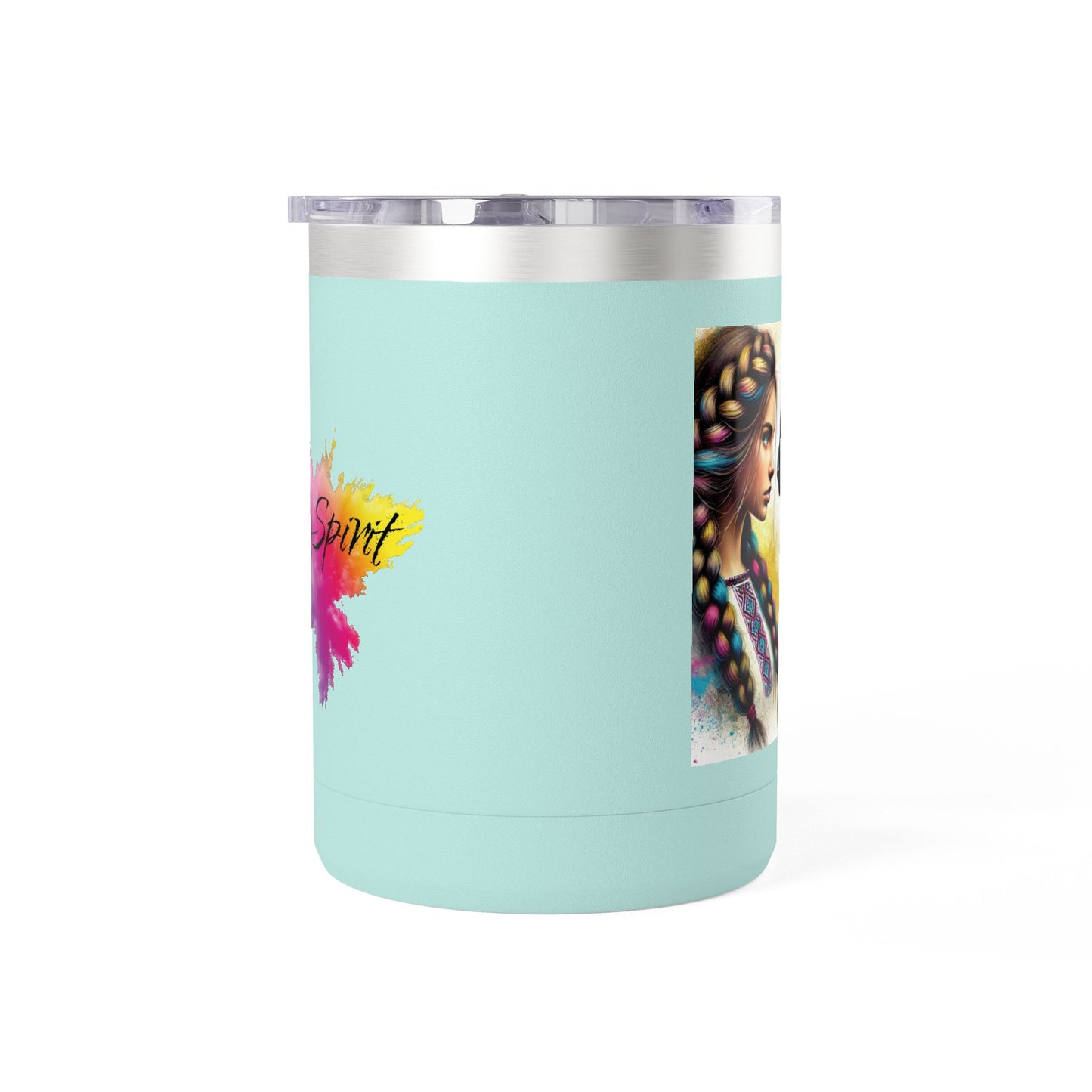 Ukrainian Wild Spirit Girl Mug Tumbler, 15oz