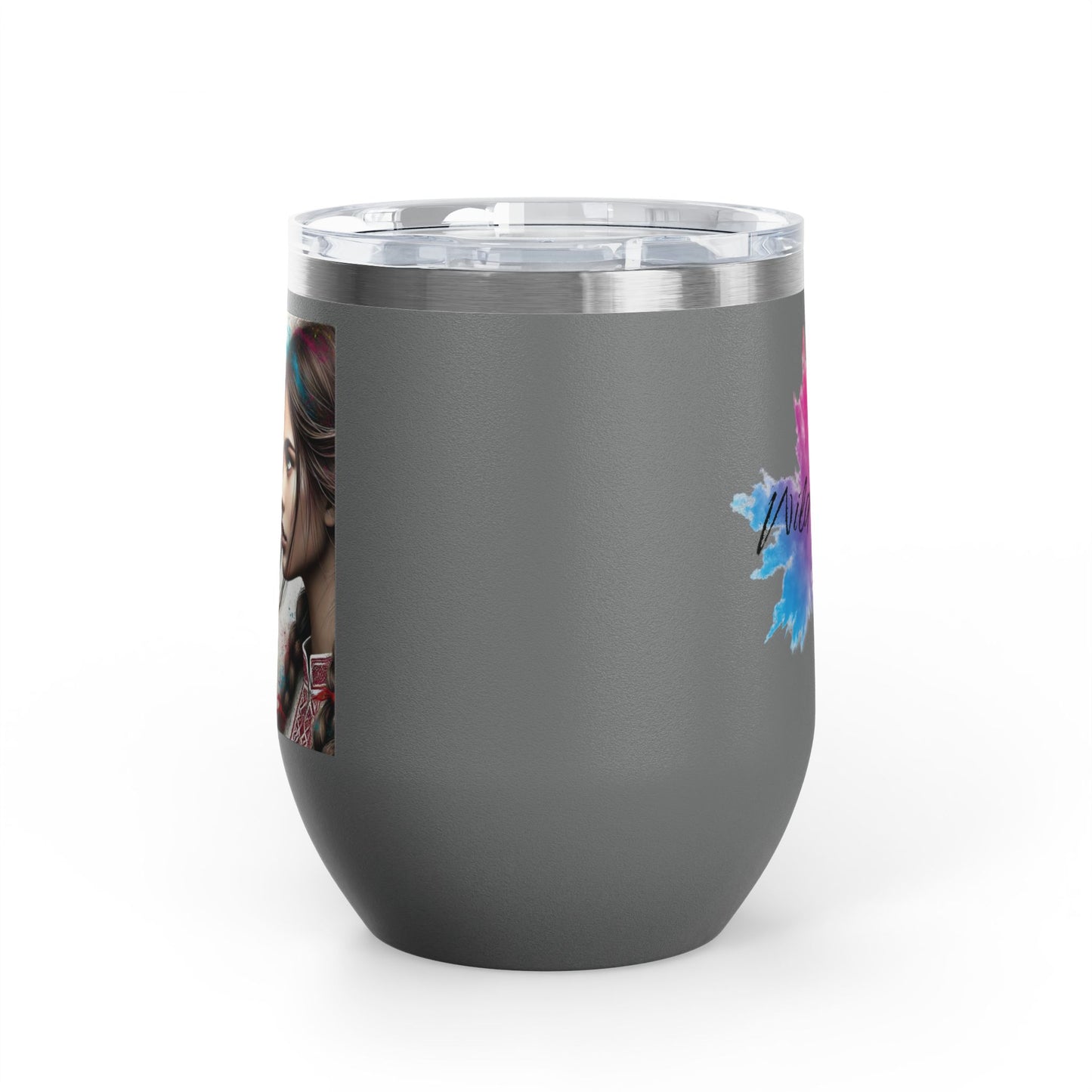Ukrainian Wild Spirit Girl Travel Mug Size 12oz