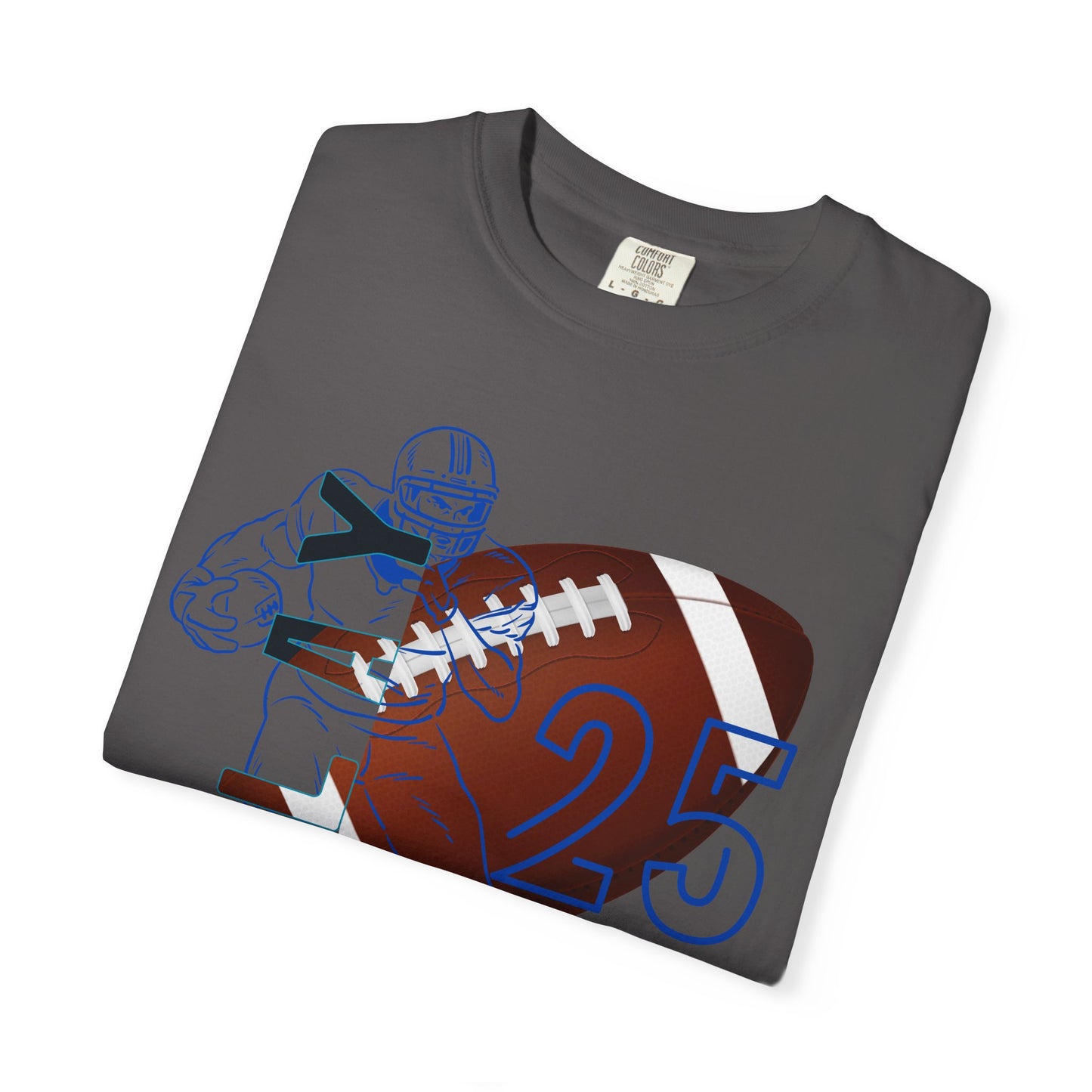 Personalize Unisex Football Garment-Dyed T-shirt
