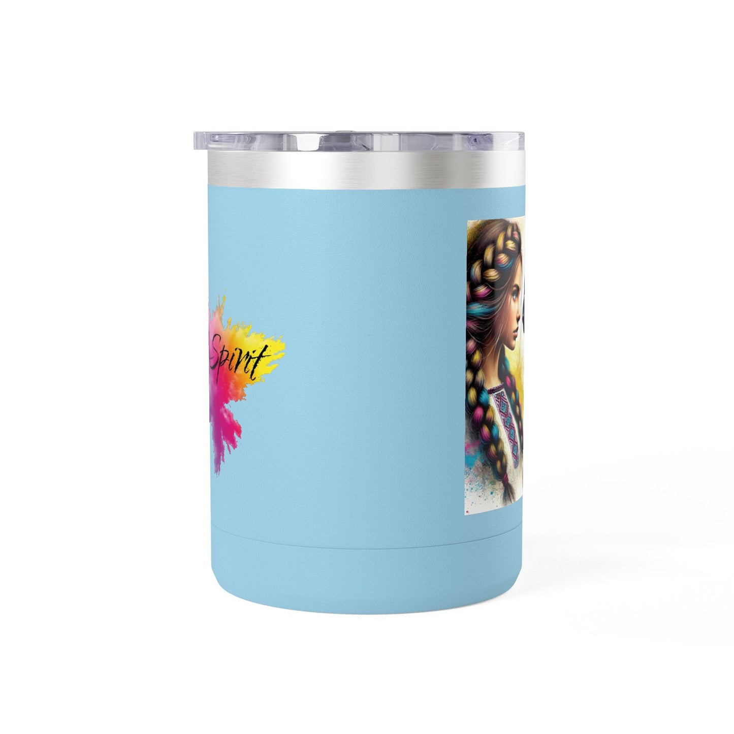 Ukrainian Wild Spirit Girl Mug Tumbler, 15oz