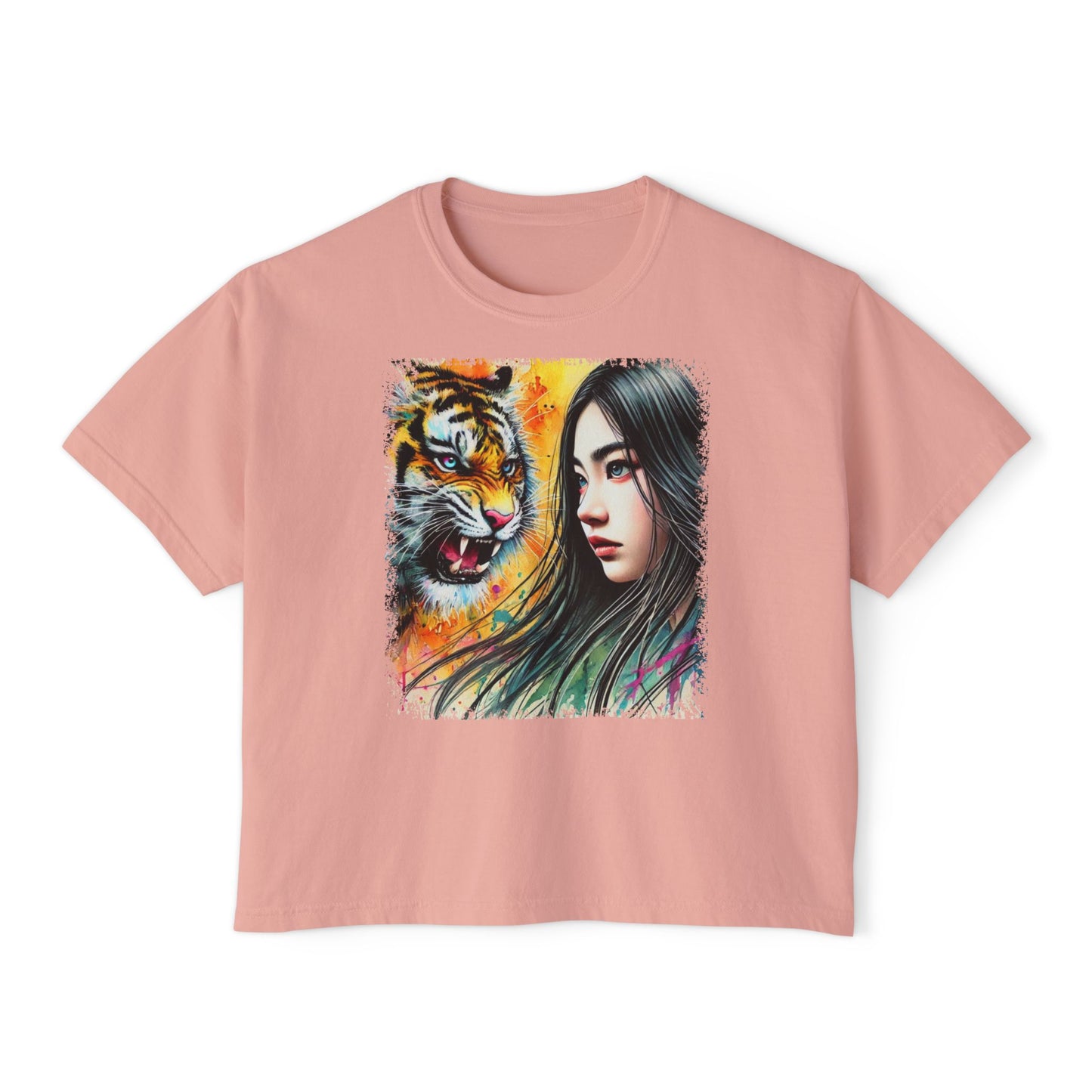 PERSONALIZE Unshaken by Stripes - Oversized Boxy Fit Graphic T-shirt