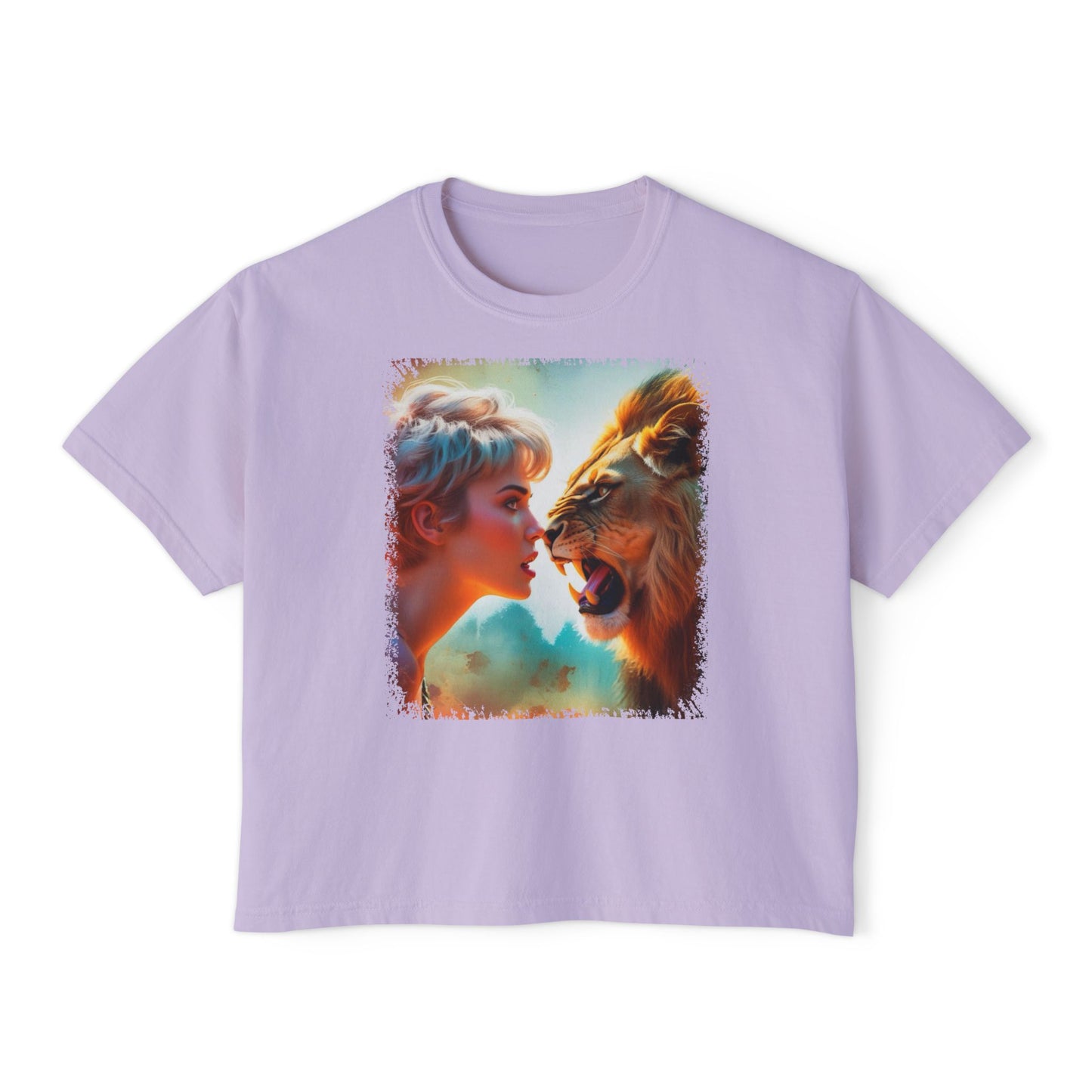 PERSONALIZE Fierce Stillness - Oversized Boxy Fit Graphic T-shirt