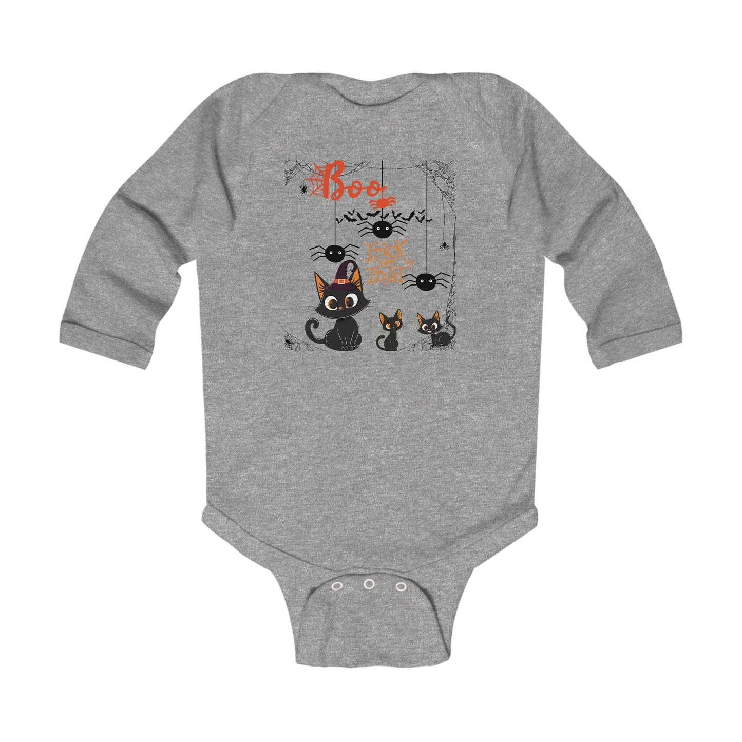 Baby Purr & Scare Long Sleeve Bodysuit
