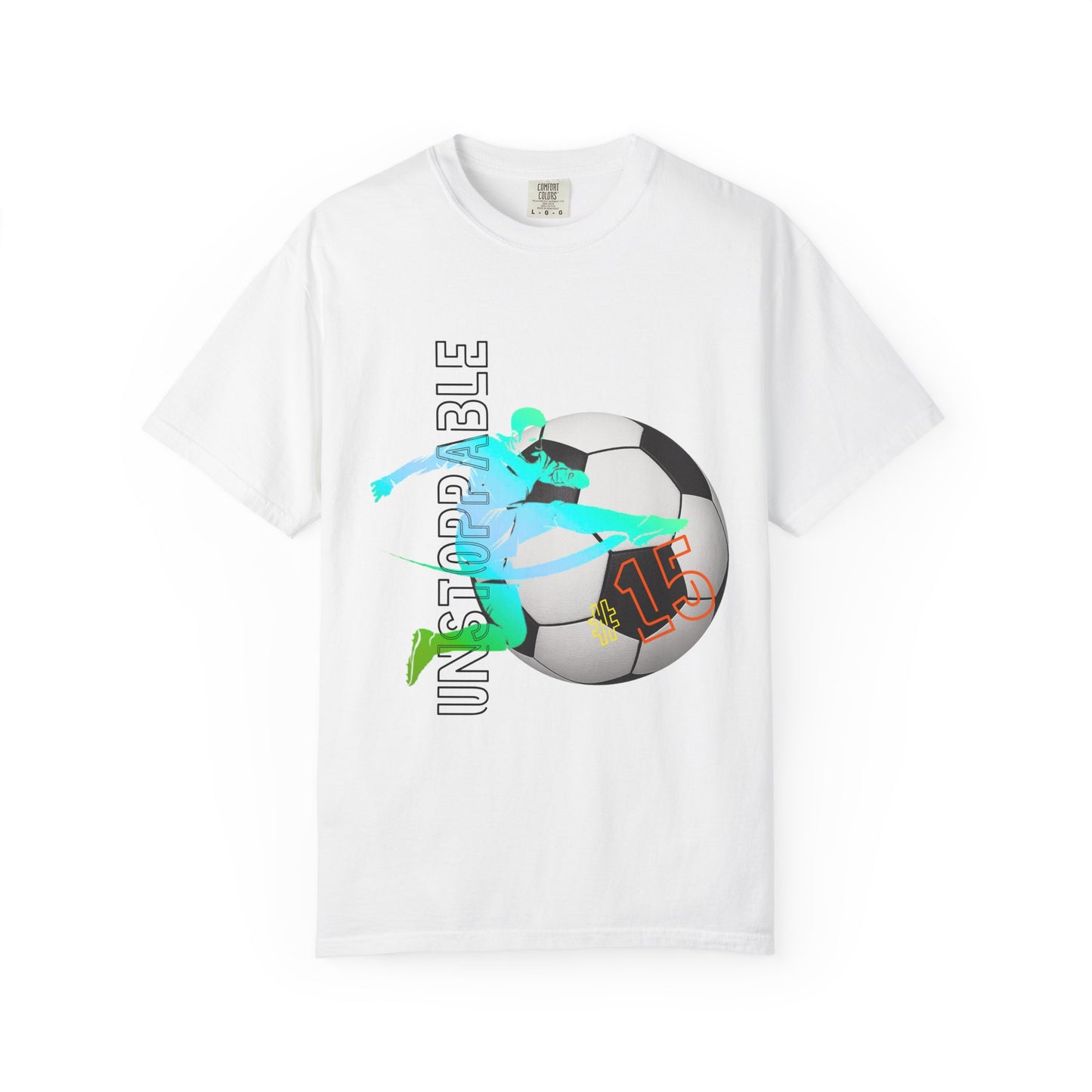 PERSONALIZE Unisex Soccer Classic Kick Garment-Dyed T-shirt