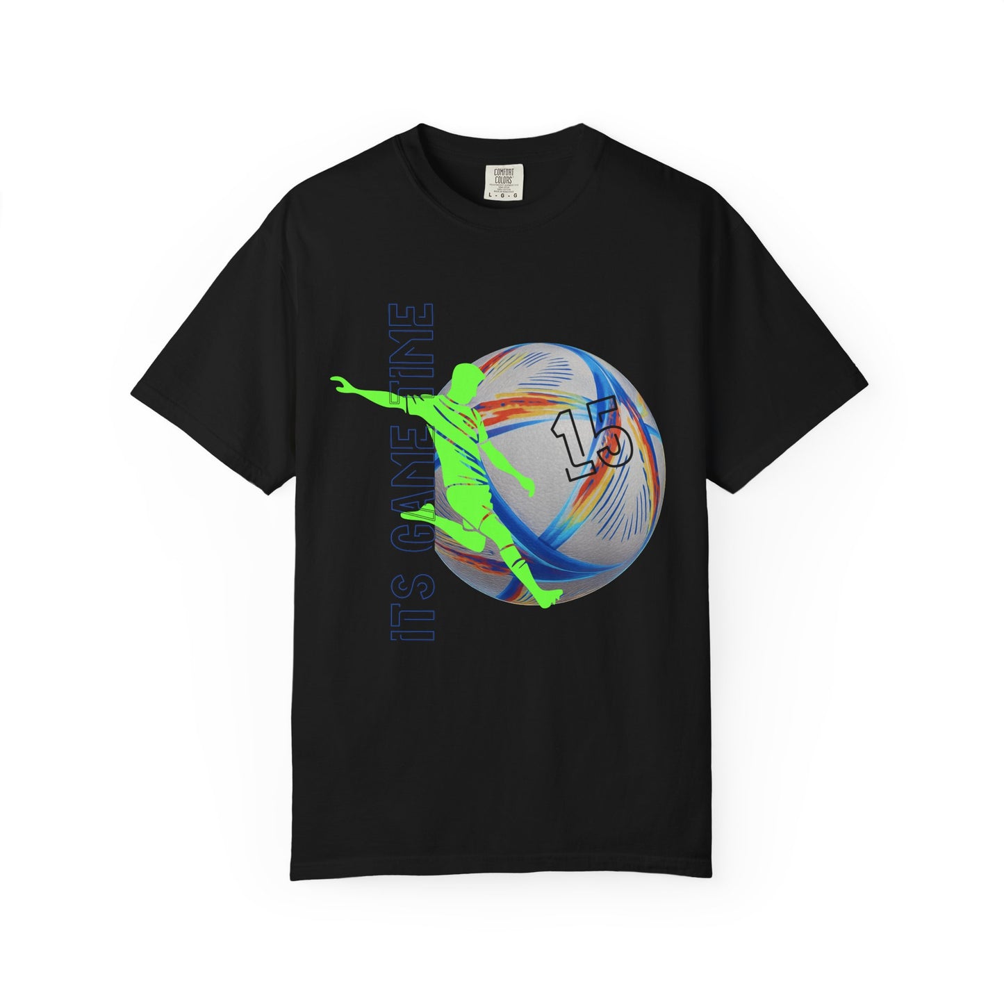 Personalize Unisex Soccer Blaze Control Garment-Dyed T-shirt