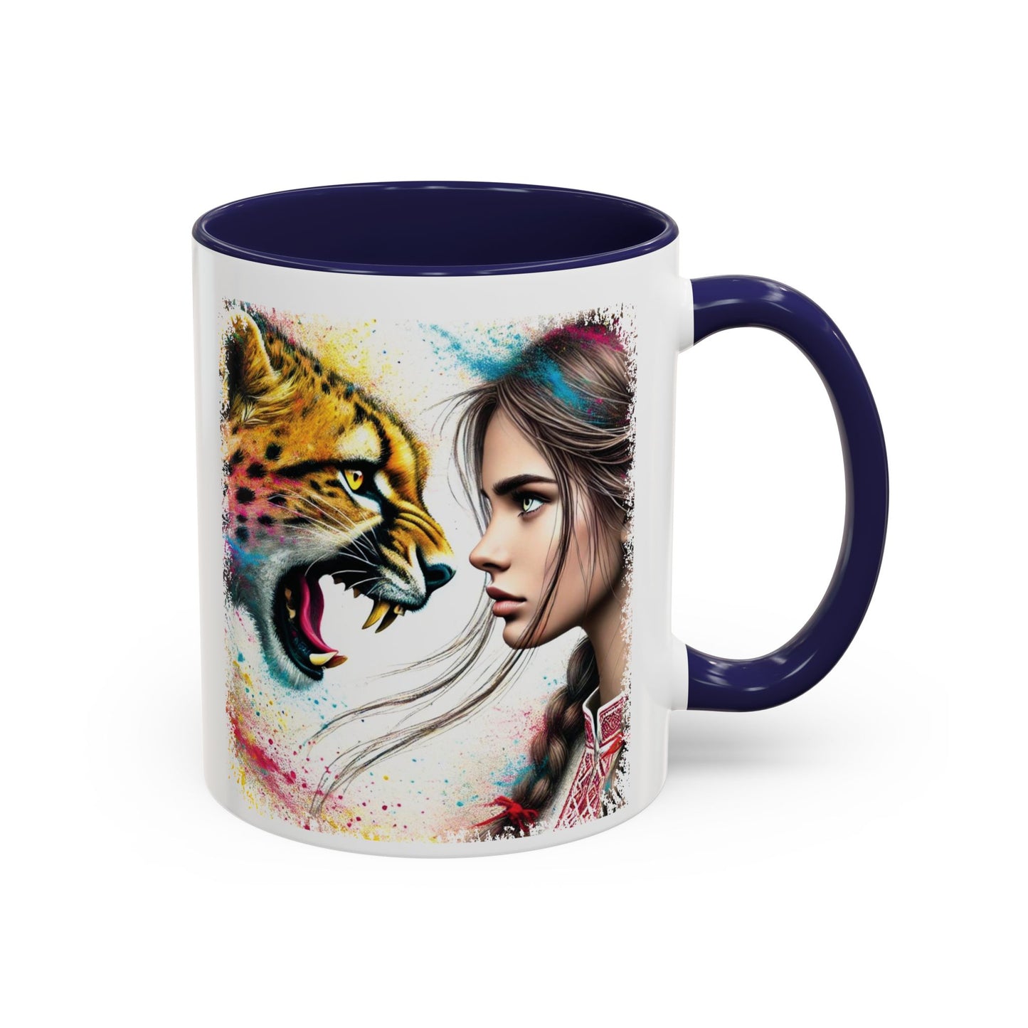 Ukrainian Wild Spirit Girl Mug Size 11oz, 15oz