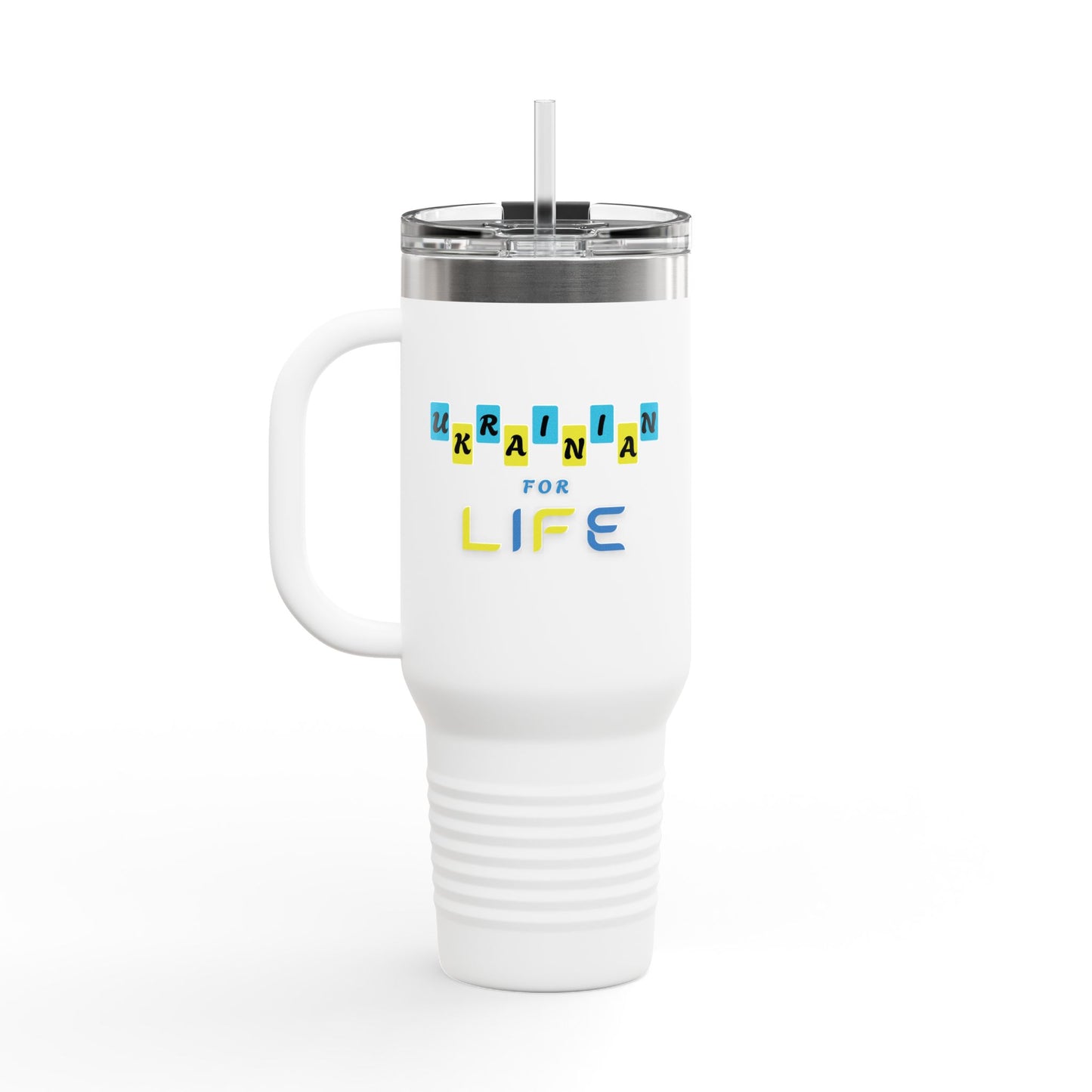 Ukrainian for Life Travel Mug, 40oz