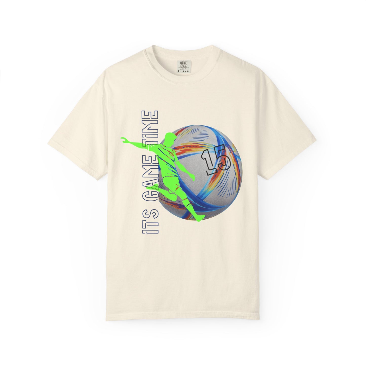 Personalize Unisex Soccer Blaze Control Garment-Dyed T-shirt