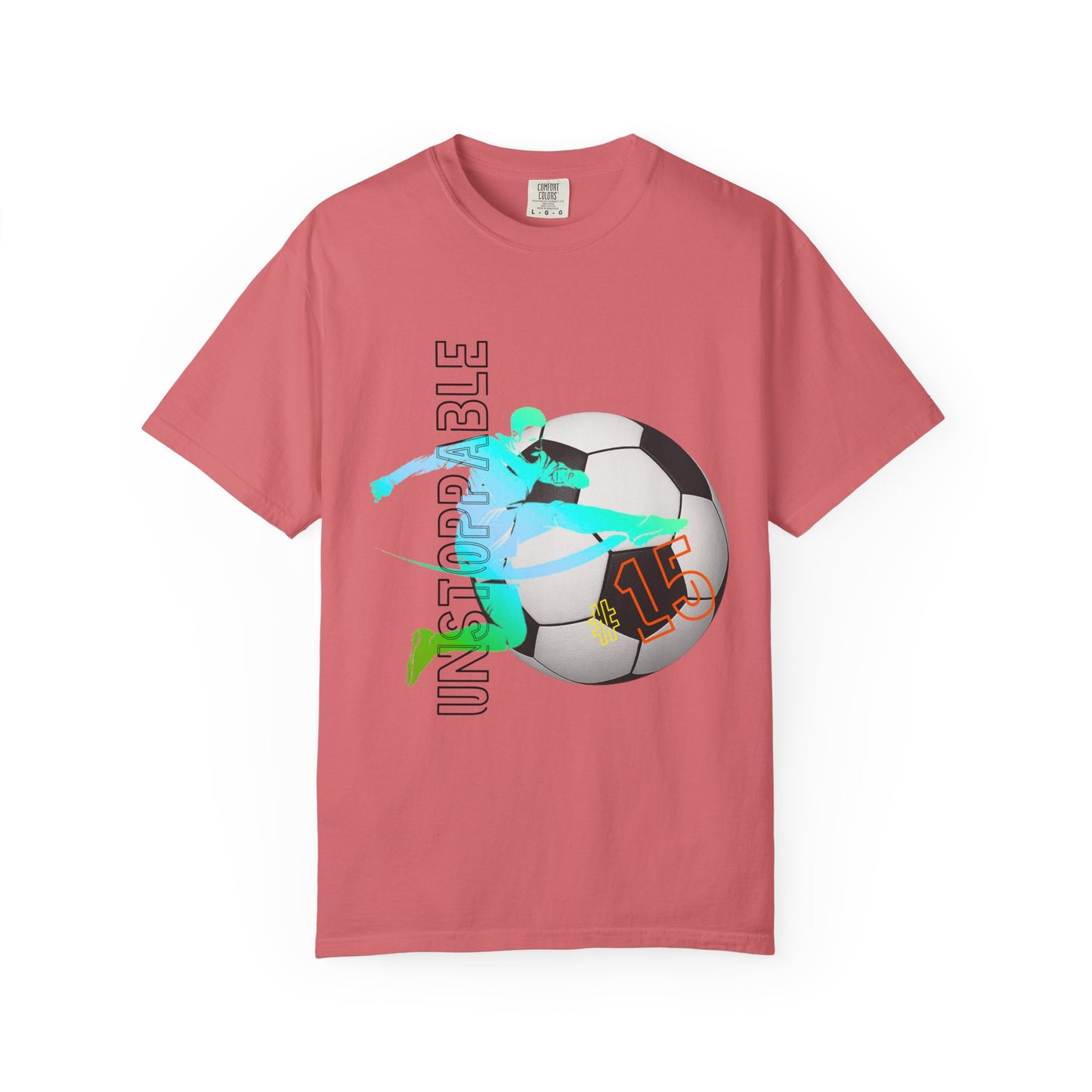 PERSONALIZE Unisex Soccer Classic Kick Garment-Dyed T-shirt
